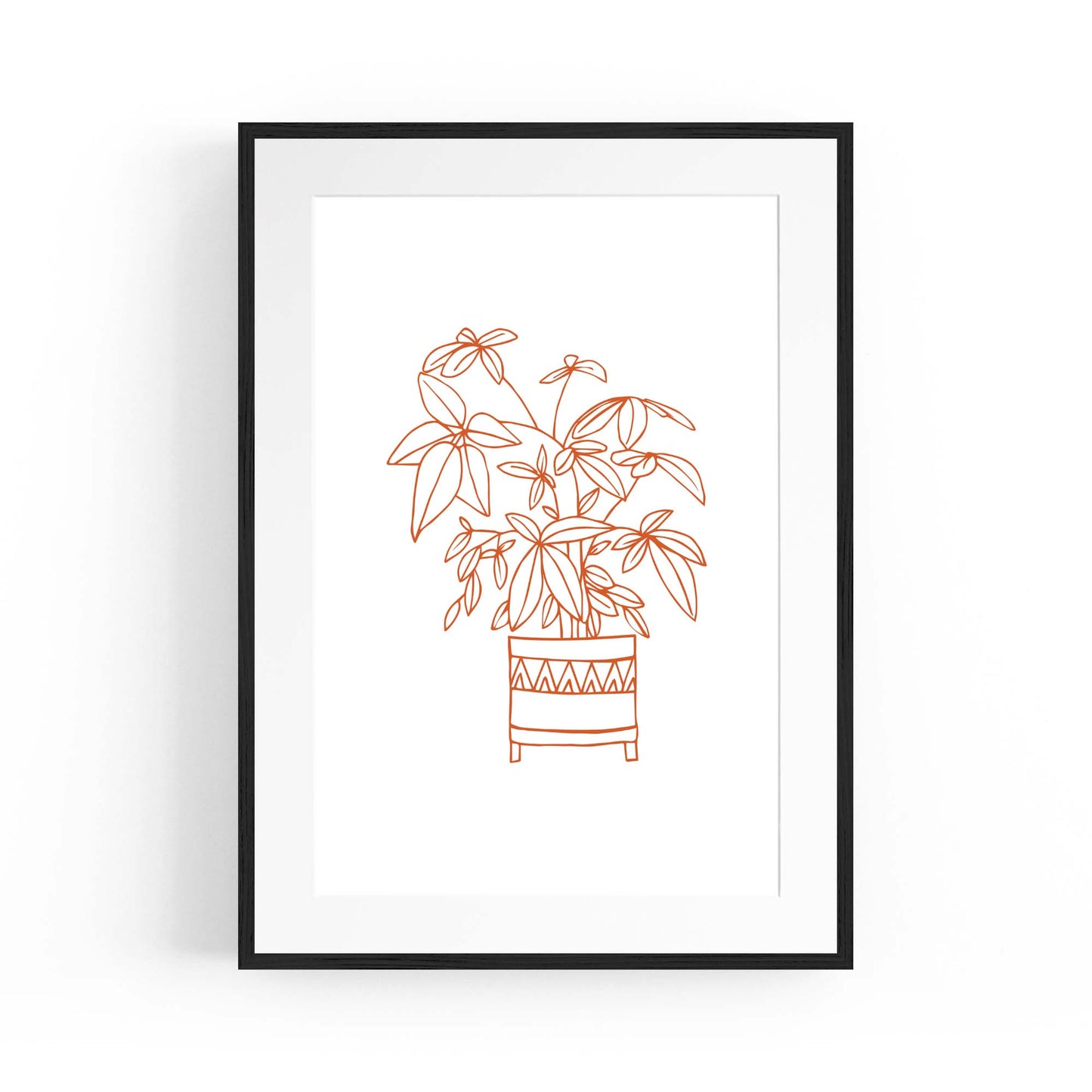 Abstract House Plant Minimal Living Room Wall Art #32 - The Affordable Art Company