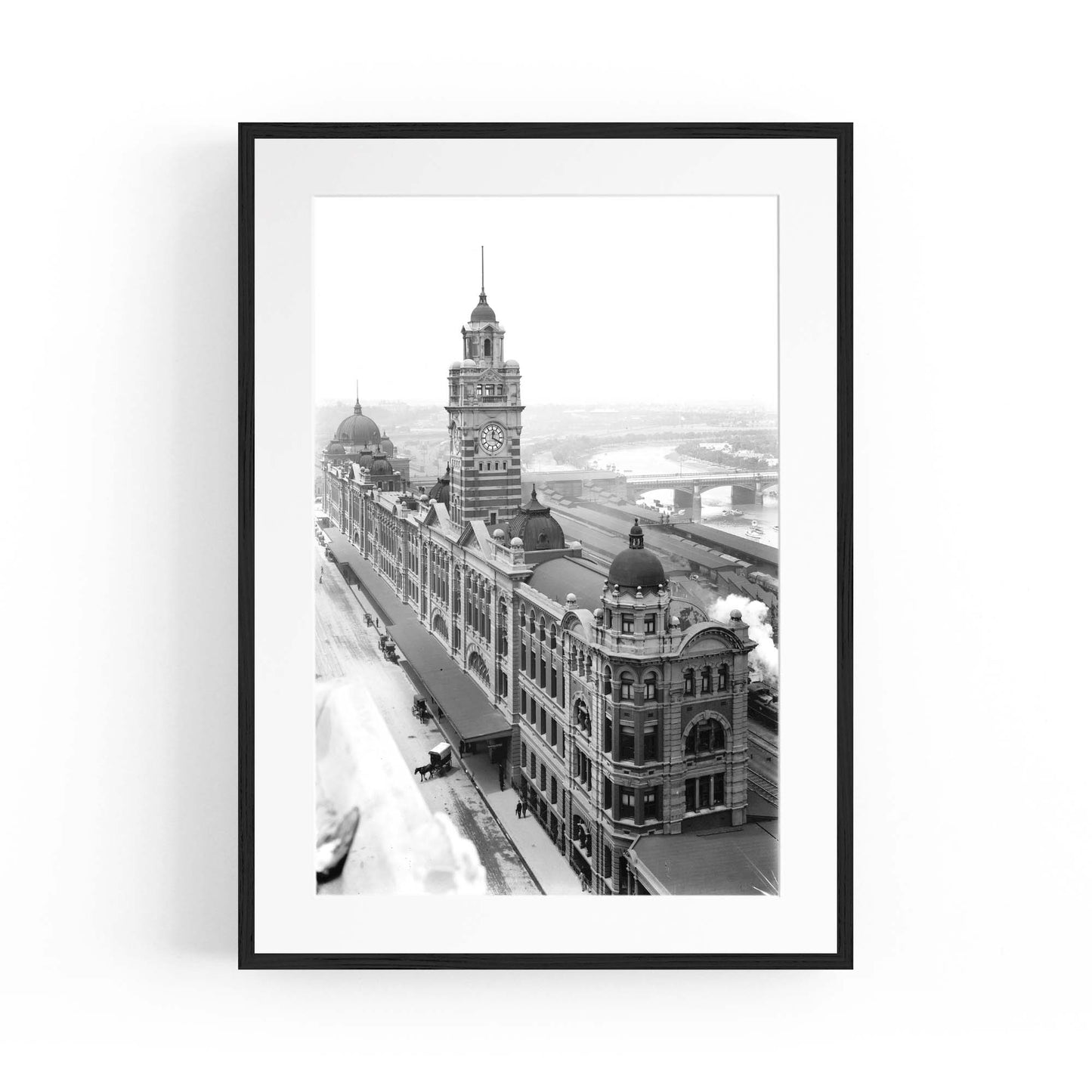 Flinders St Station Melbourne Vintage Photograph Art #1 - The Affordable Art Company