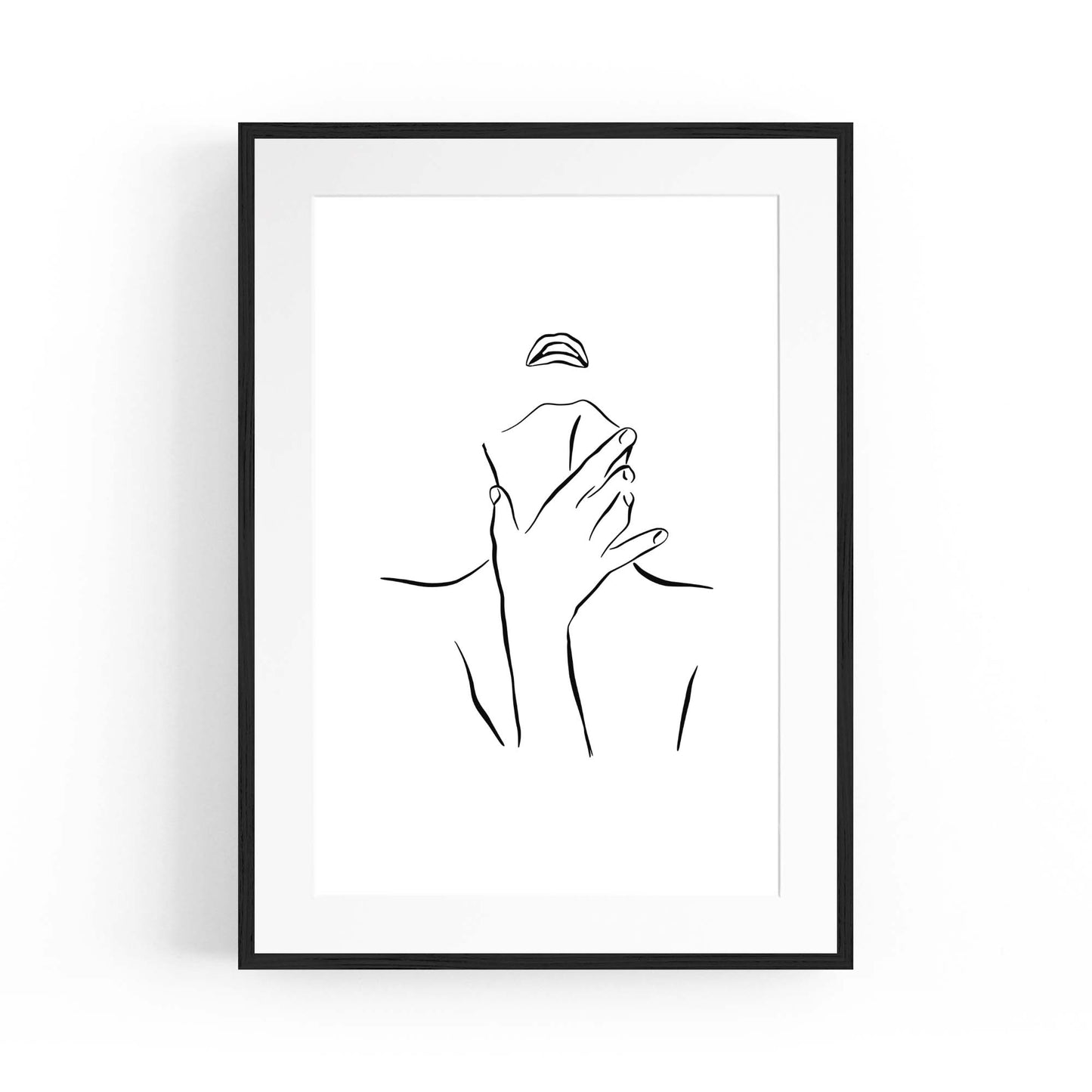 Provocative Female Line Girls Bedroom Wall Art - The Affordable Art Company