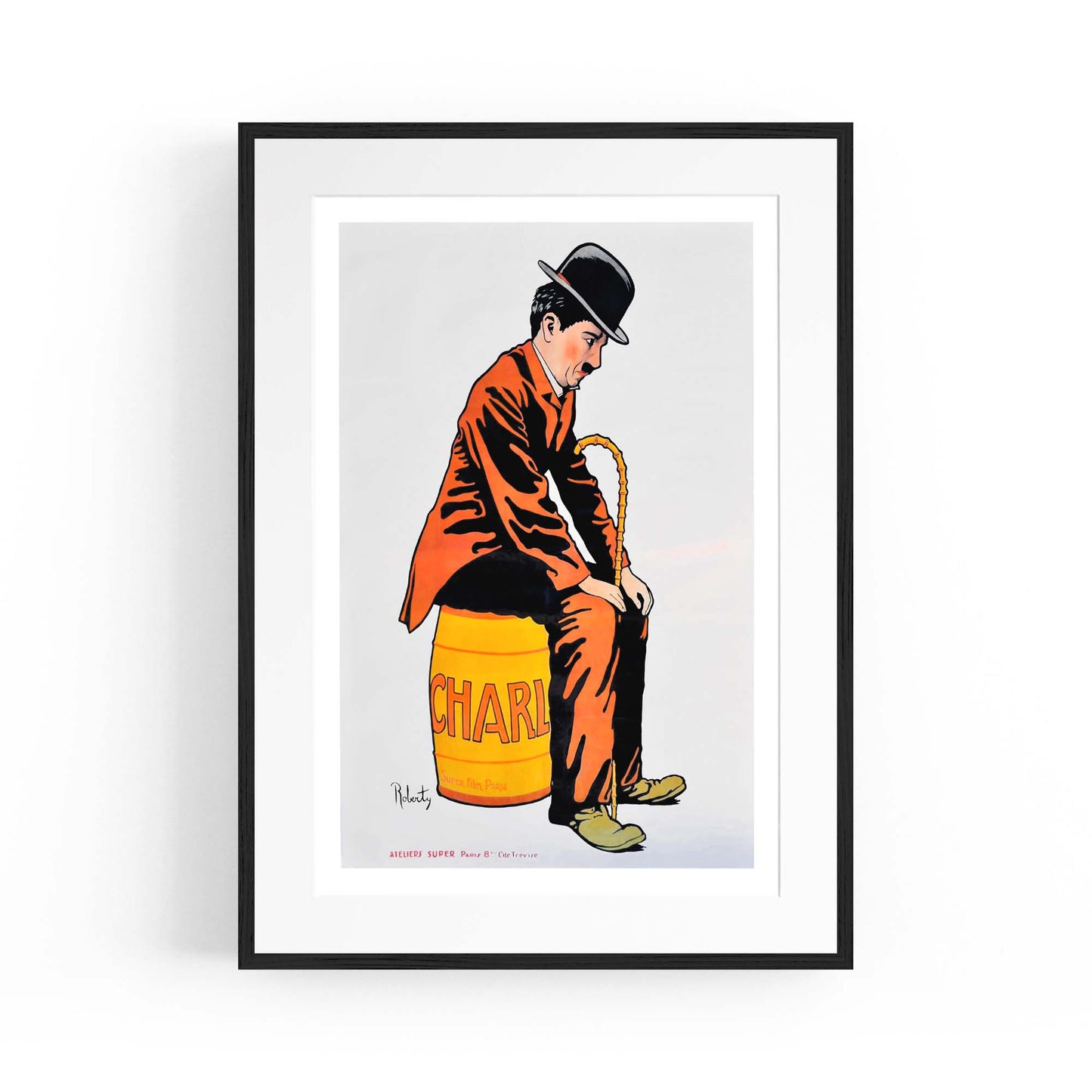 Charlie Chaplin Film Advert Hollywood Wall Art - The Affordable Art Company