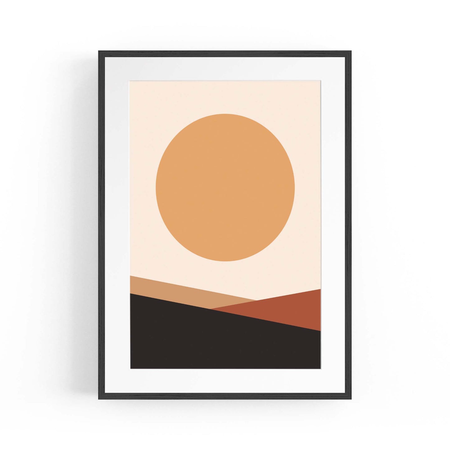 Minimal Pastel Abstract Lines and Shapes Wall Art #17 - The Affordable Art Company