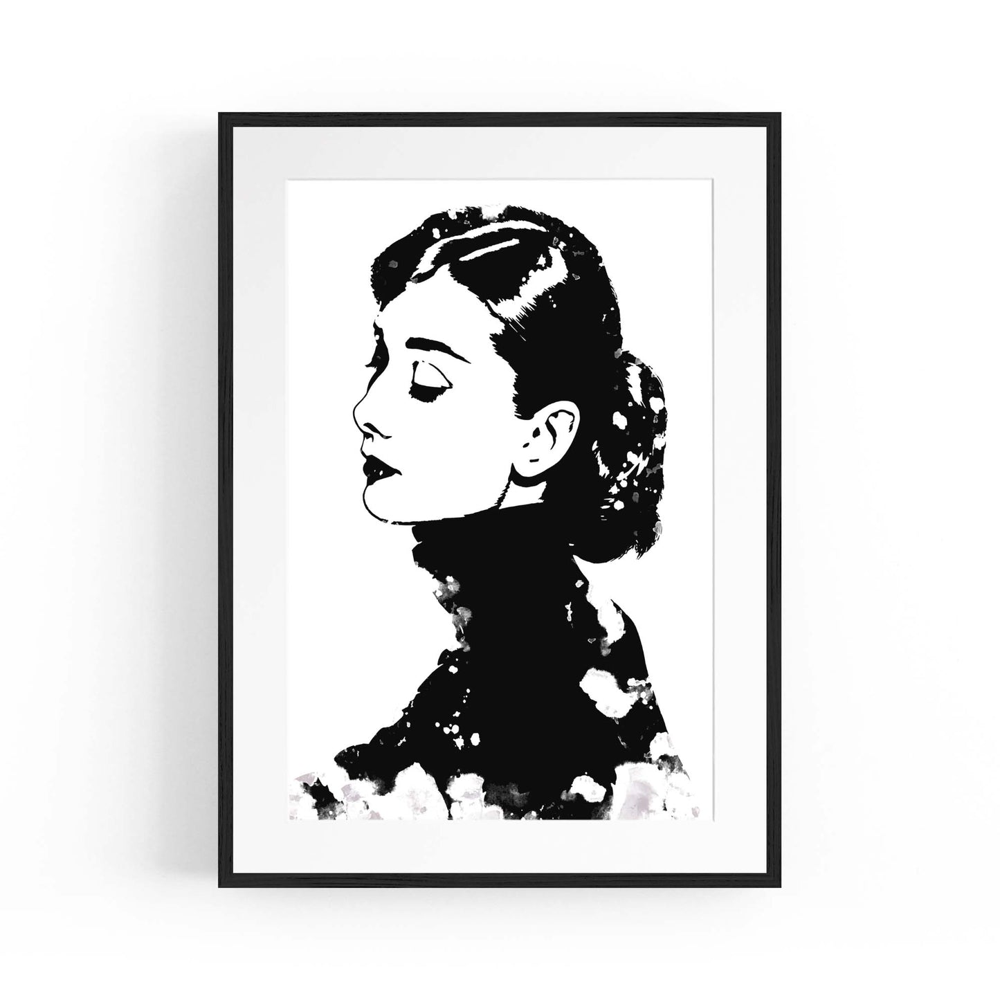 Audrey Hepburn Fashion Minimal Bedroom Wall Art #5 - The Affordable Art Company