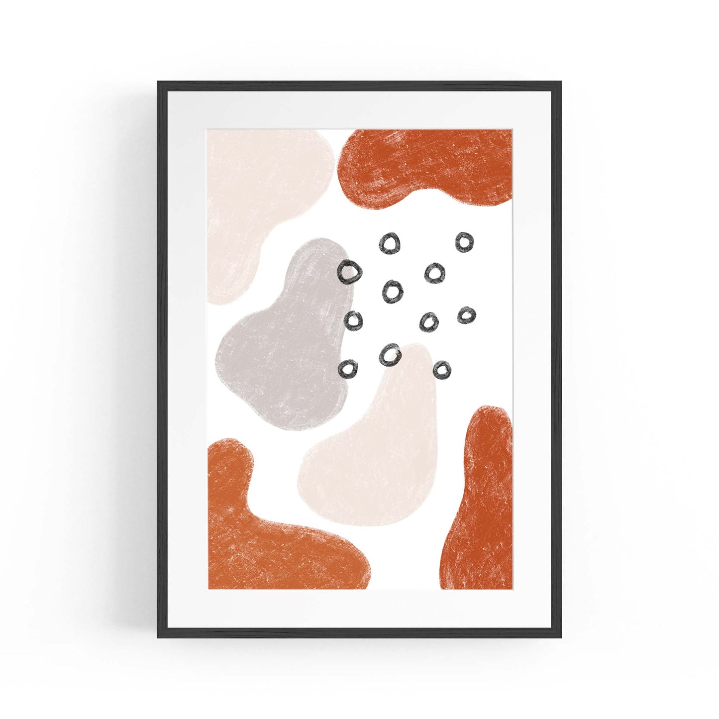 Modern Abstract Shape Minimal Retro Wall Art #13 - The Affordable Art Company