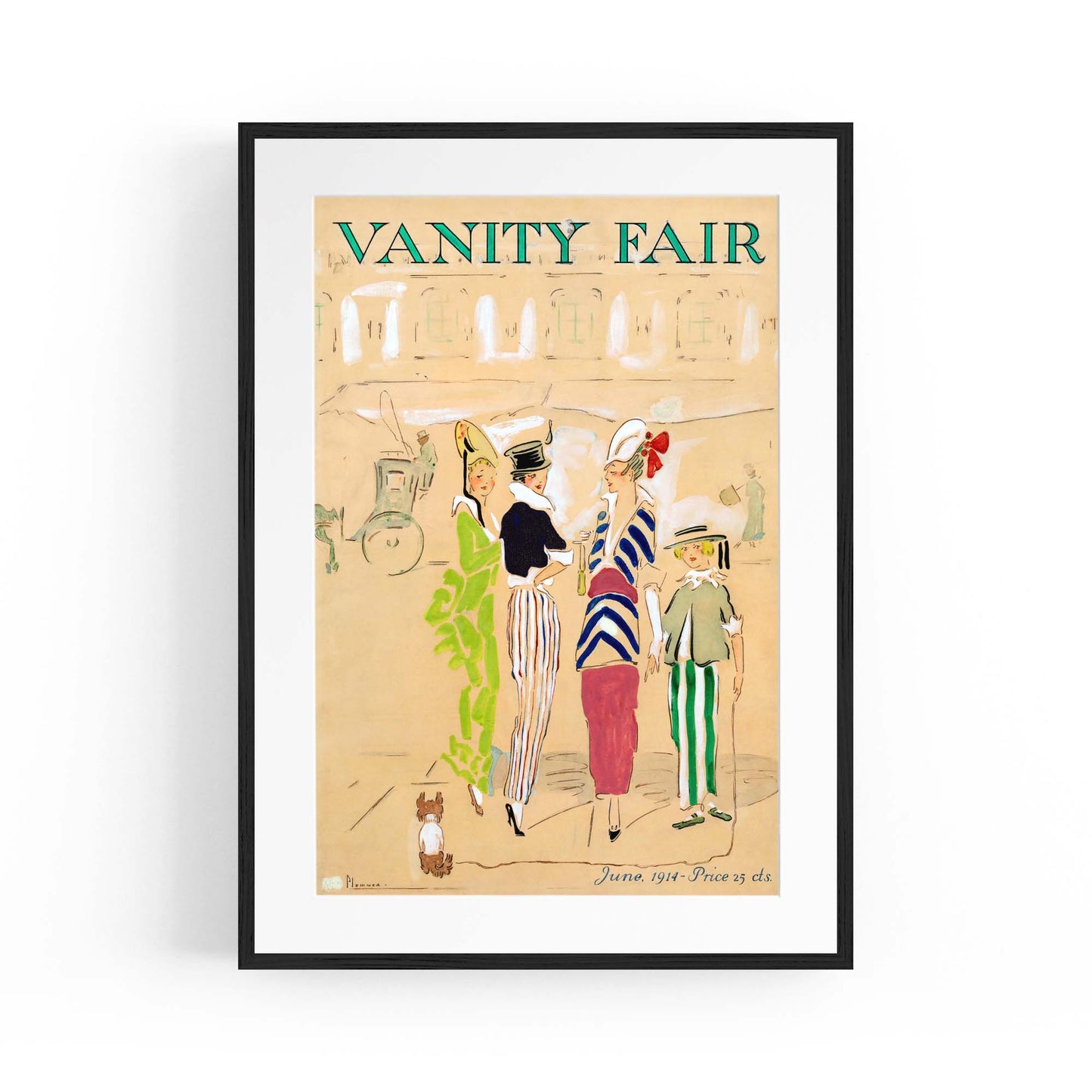 Vintage Vanity Fair Fashion Wall Art - The Affordable Art Company
