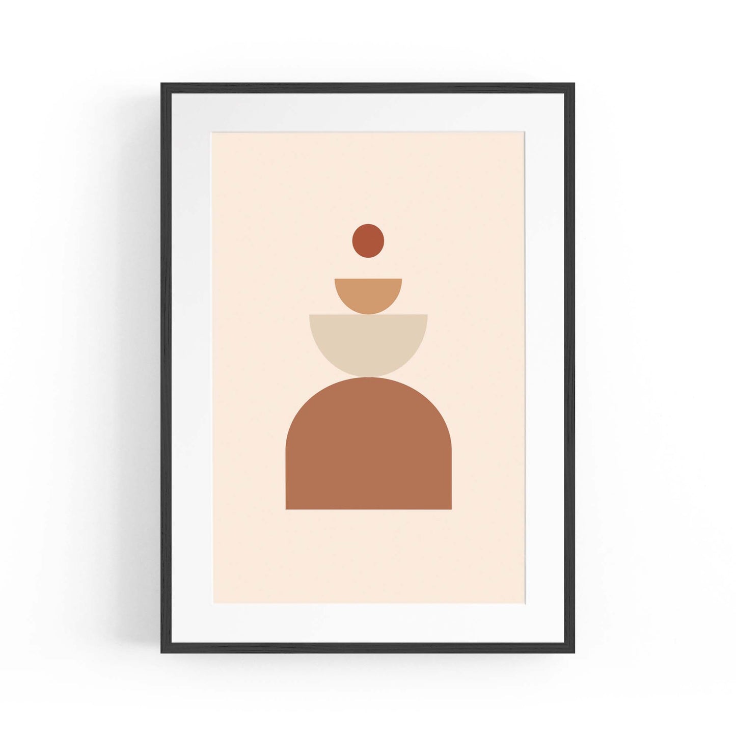 Minimal Pastel Abstract Retro Shapes Wall Art #6 - The Affordable Art Company