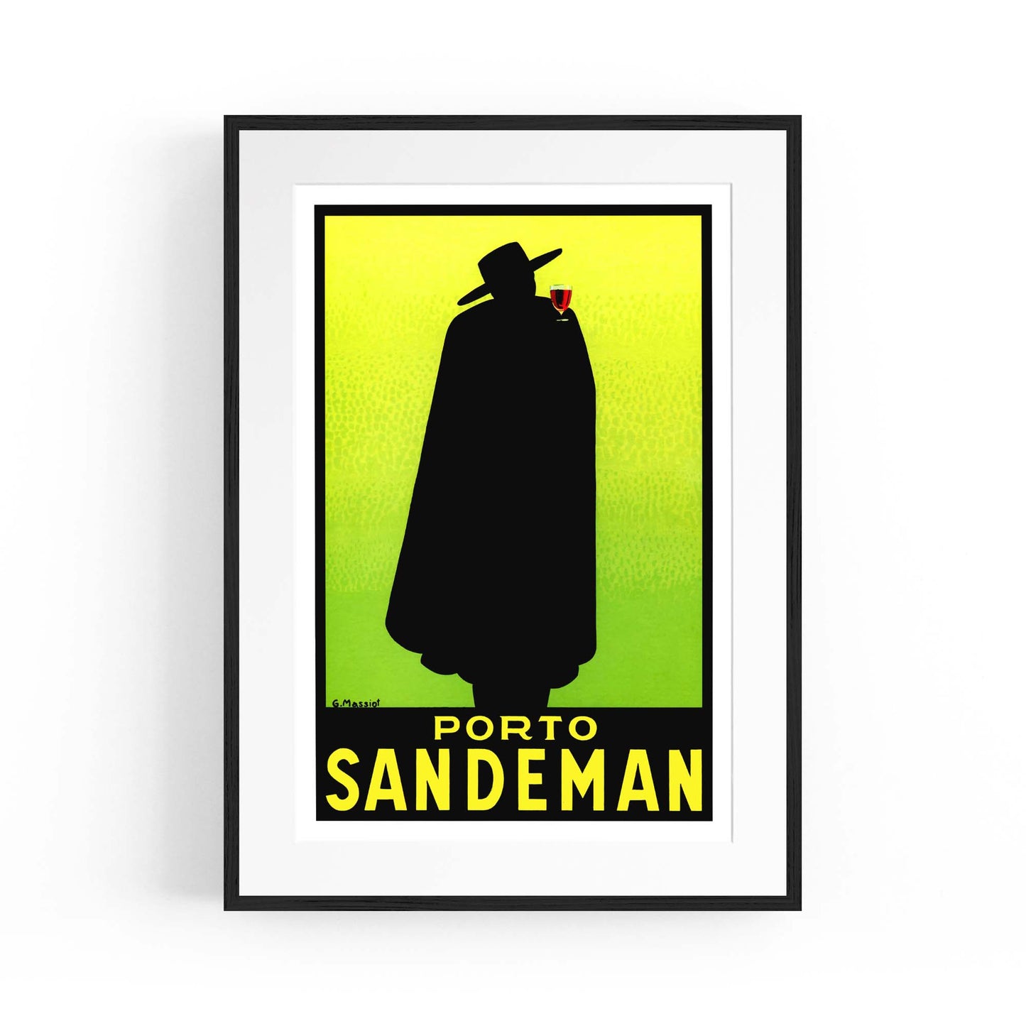Porto Sandeman Vintage Drinks Advert Wall Art - The Affordable Art Company