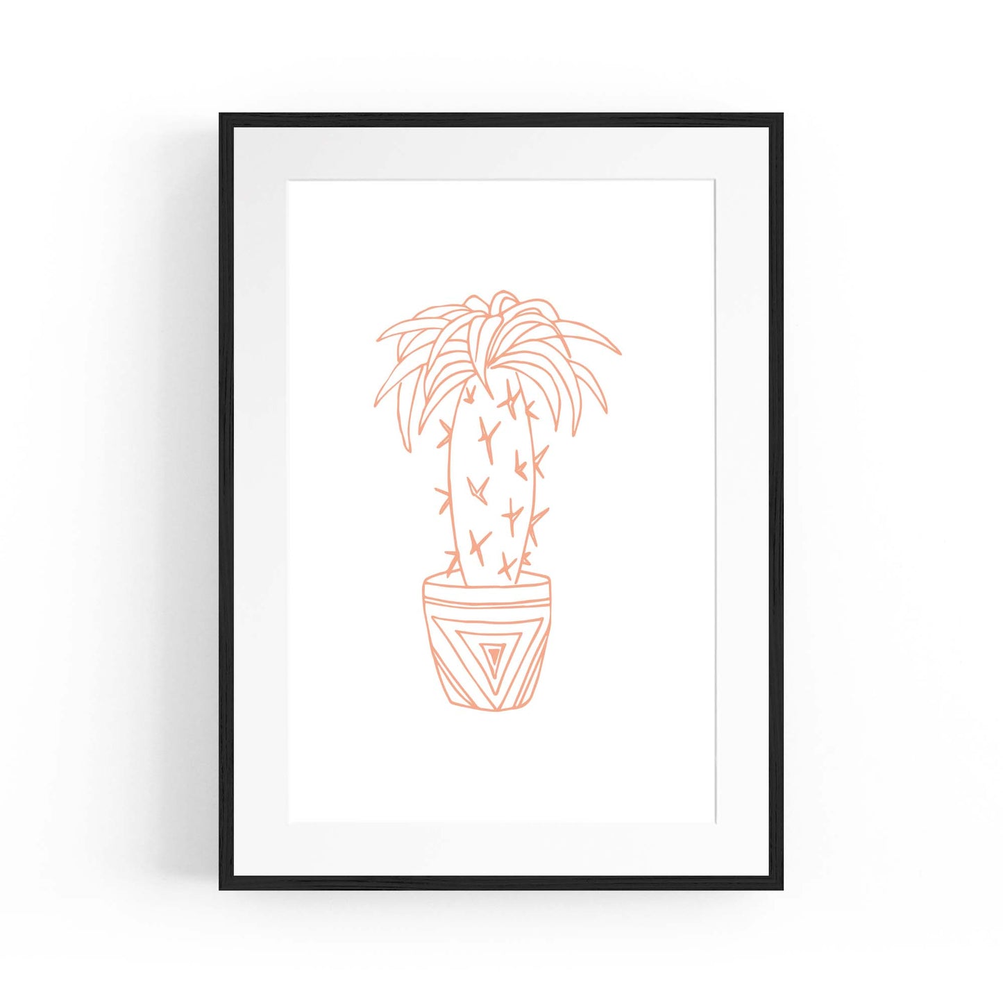 Abstract House Plant Minimal Living Room Wall Art #21 - The Affordable Art Company