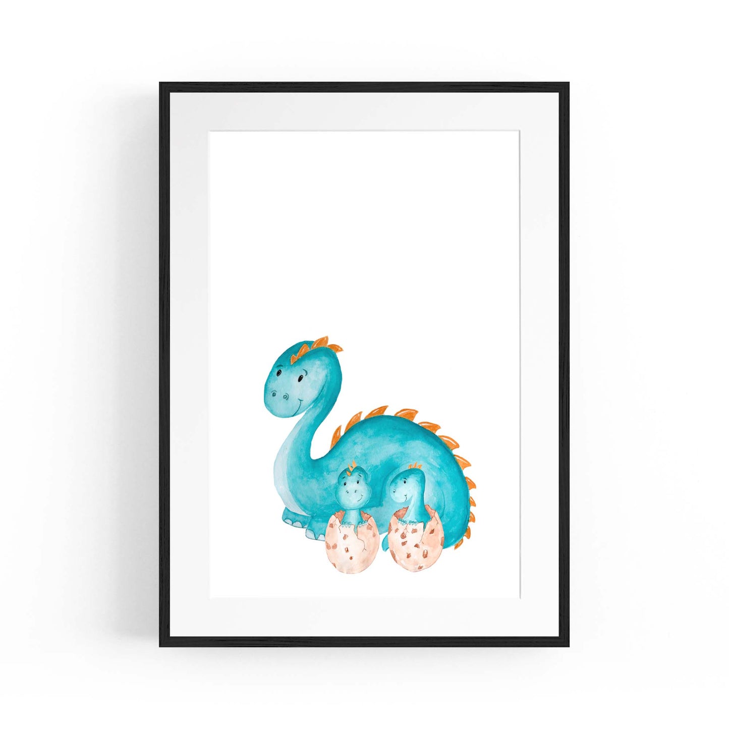 Cute Cartoon Dinosaur Boys Bedroom Wall Art #1 - The Affordable Art Company