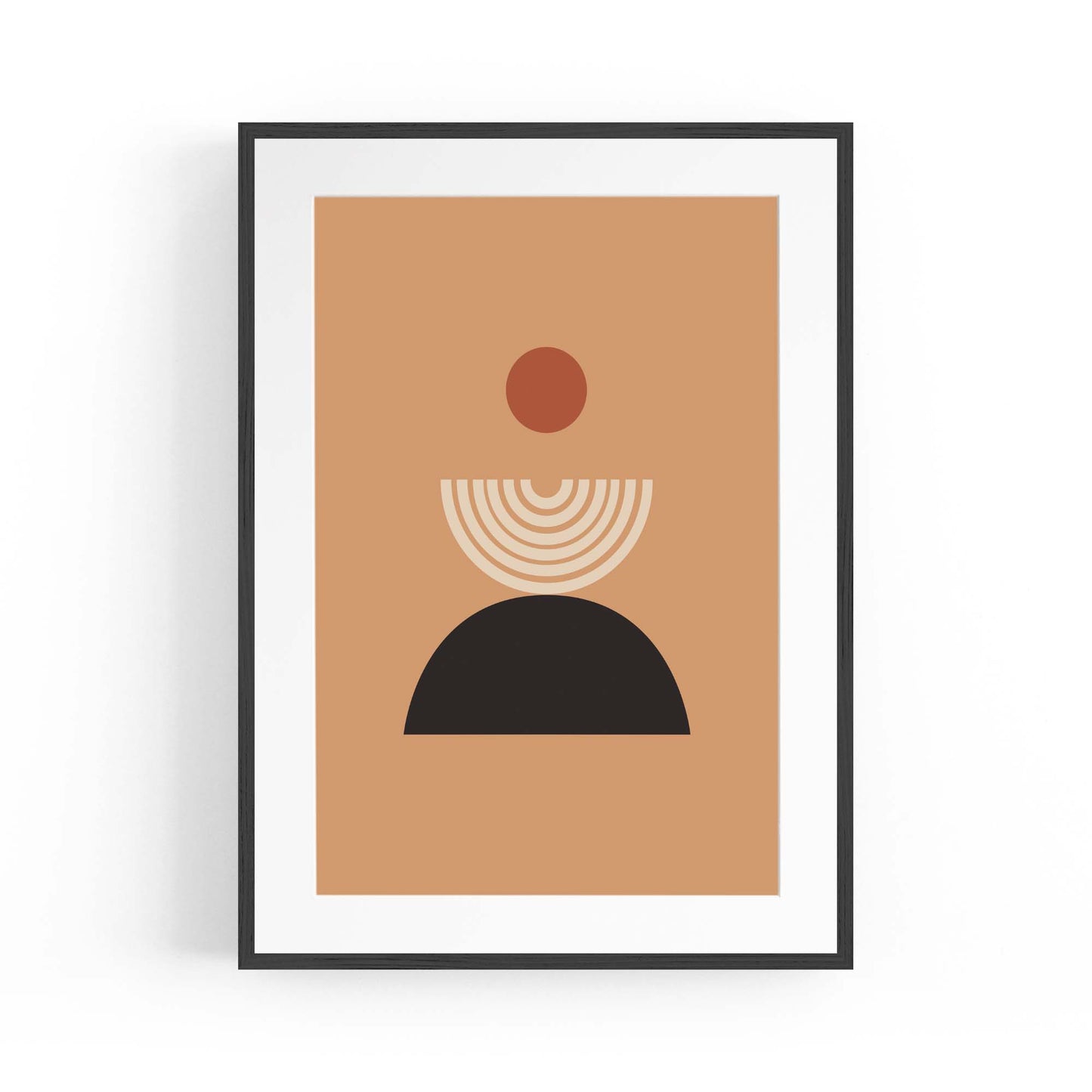 Minimal Pastel Abstract Retro Shapes Wall Art #2 - The Affordable Art Company