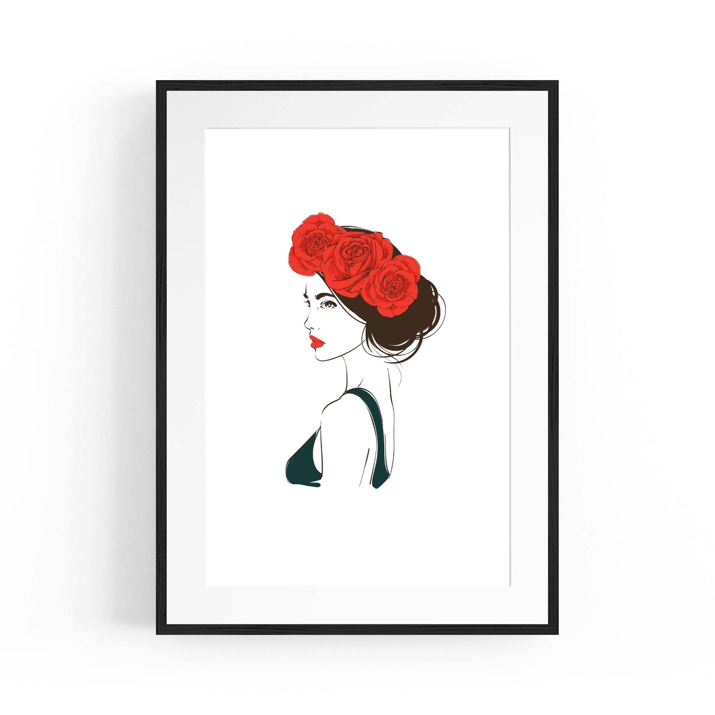 Cute Girl Minimal Fashion Bedroom Wall Art #4 - The Affordable Art Company