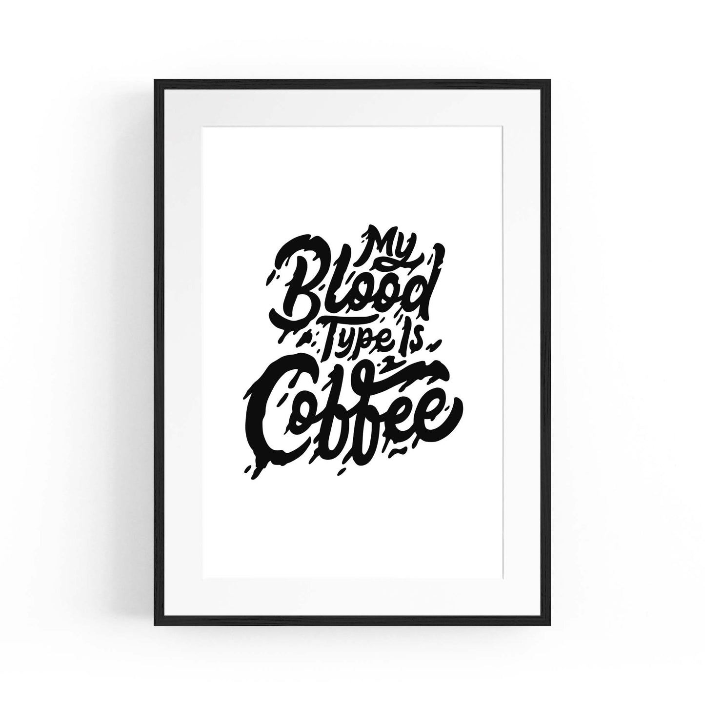 Coffee Quote Minimal Kitchen Cafe Style Wall Art #6 - The Affordable Art Company