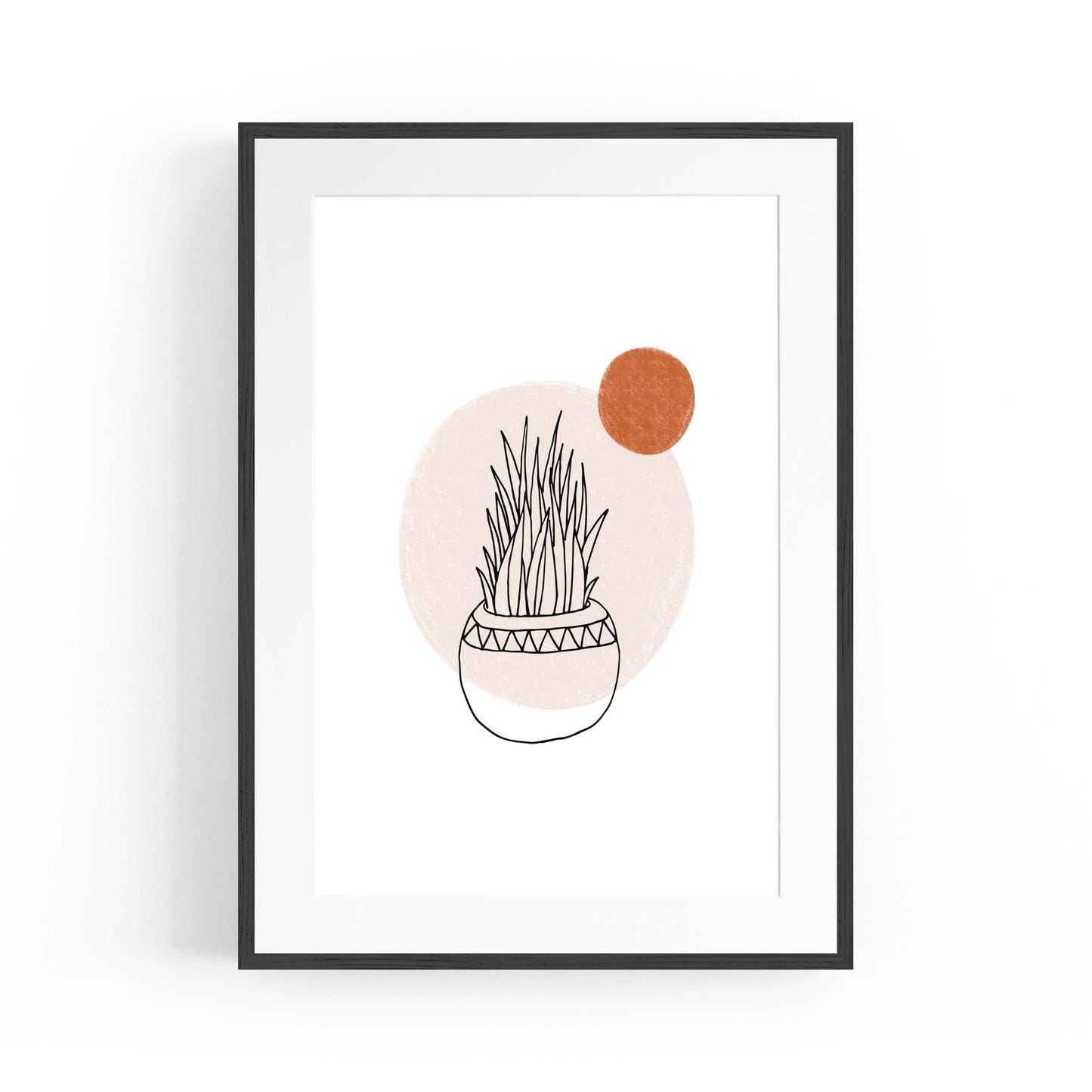 Modern Abstract Shape Minimal Retro Wall Art #10 - The Affordable Art Company