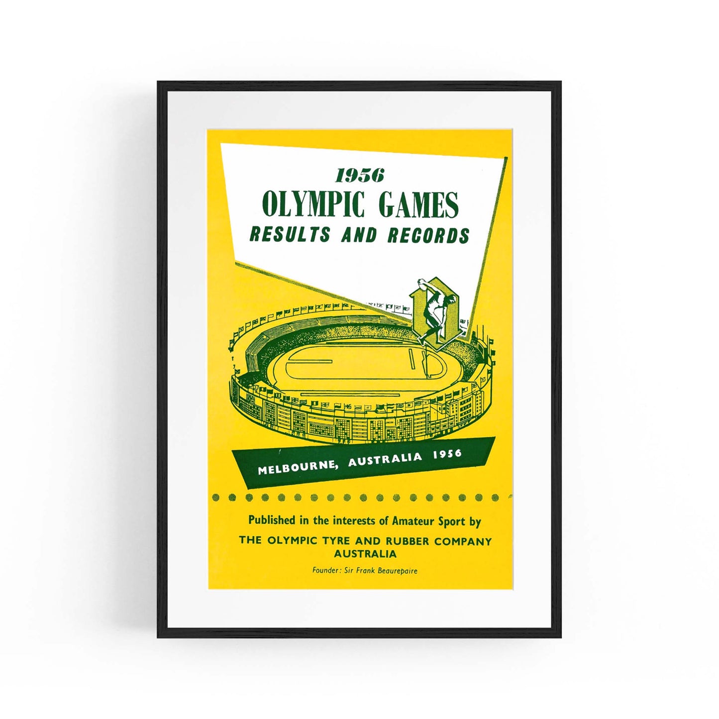 Olympic Games Melbourne (1956) Vintage Wall Art #2 - The Affordable Art Company