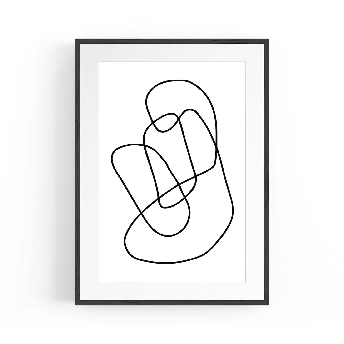 Minimal Abstract Modern Line Artwork Wall Art #1 - The Affordable Art Company