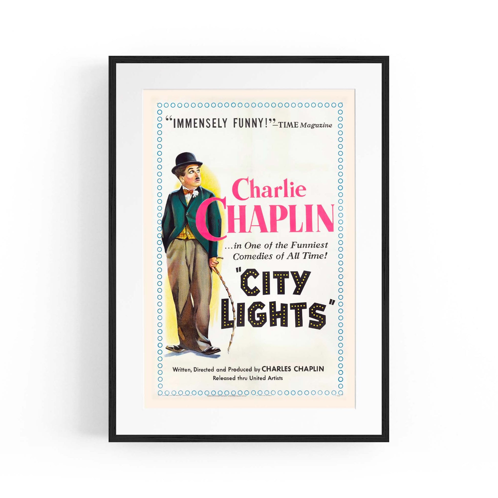 Vintage Charlie Chaplin Movie Wall Art - The Affordable Art Company