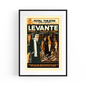 Levante Magician Melbourne Vintage Advert Wall Art - The Affordable Art Company