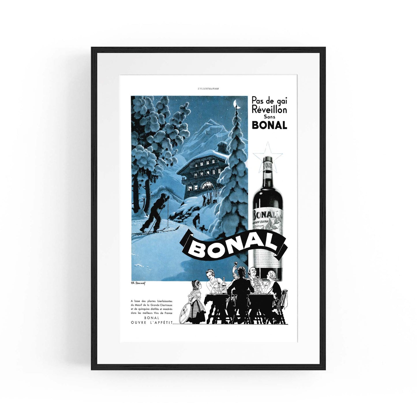Bonal Vintage Advert Wall Art - The Affordable Art Company
