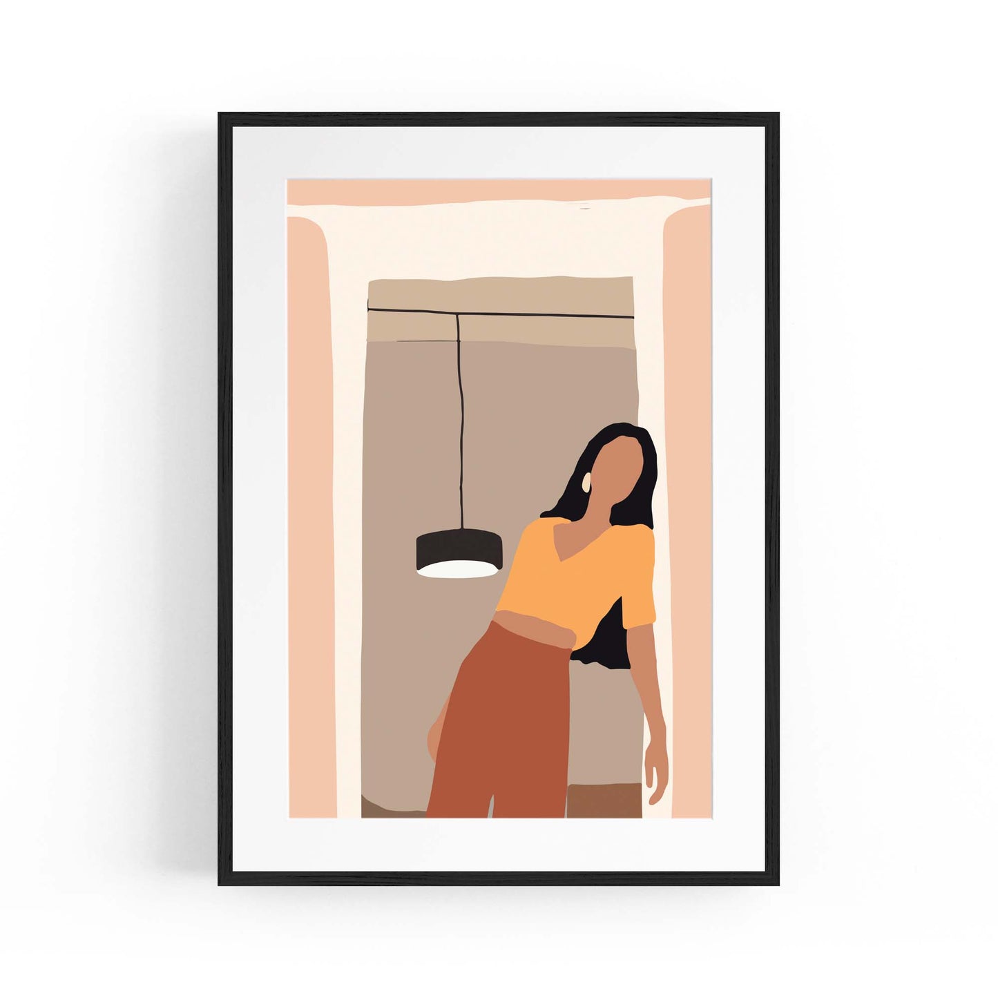 Fashion Minimal Retro Girls Bedroom Wall Art #5 - The Affordable Art Company