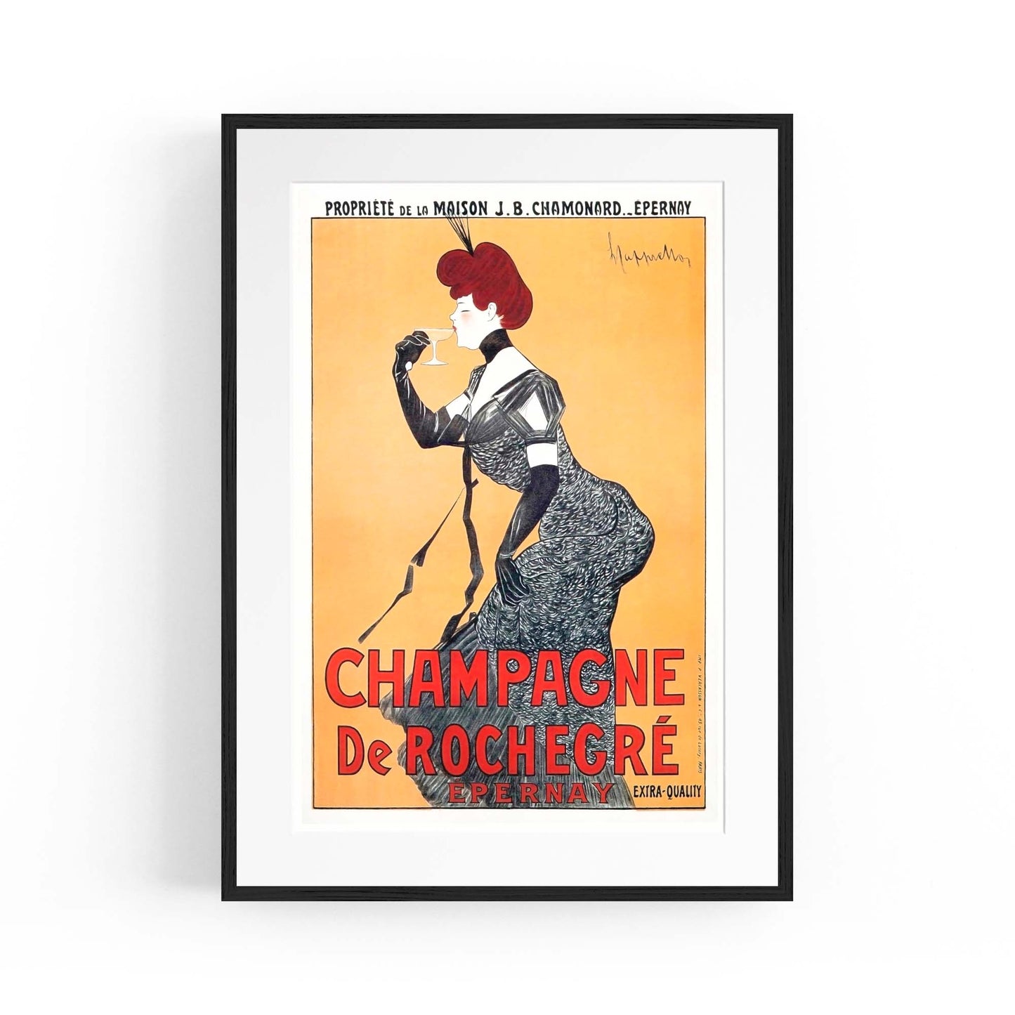 French Champagne Vintage Advert Wall Art - The Affordable Art Company