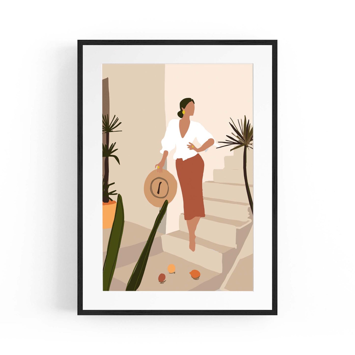 Fashion Minimal Retro Girls Bedroom Wall Art #4 - The Affordable Art Company