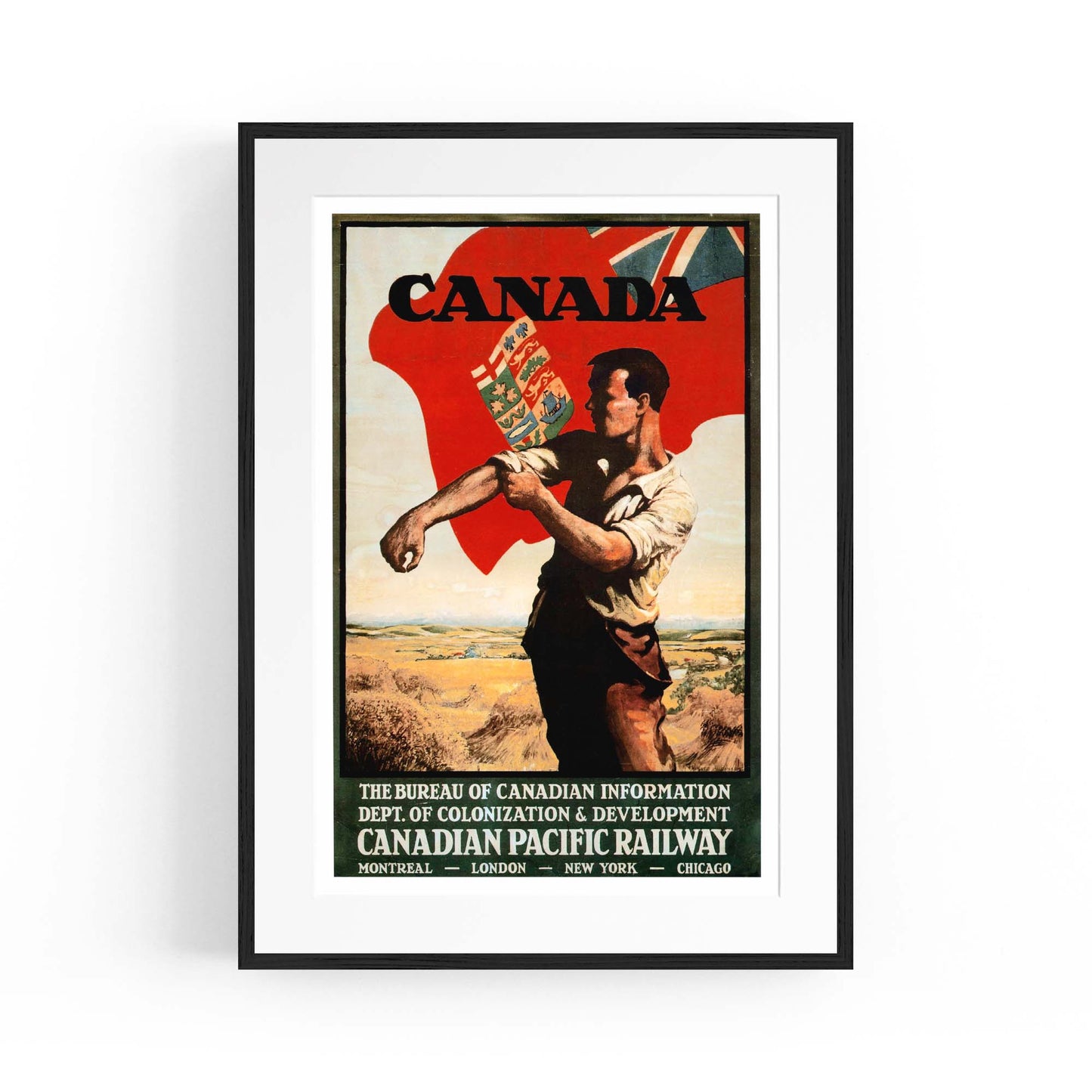 Canadian Pacific Vintage Shipping Advert Wall Art #1 - The Affordable Art Company