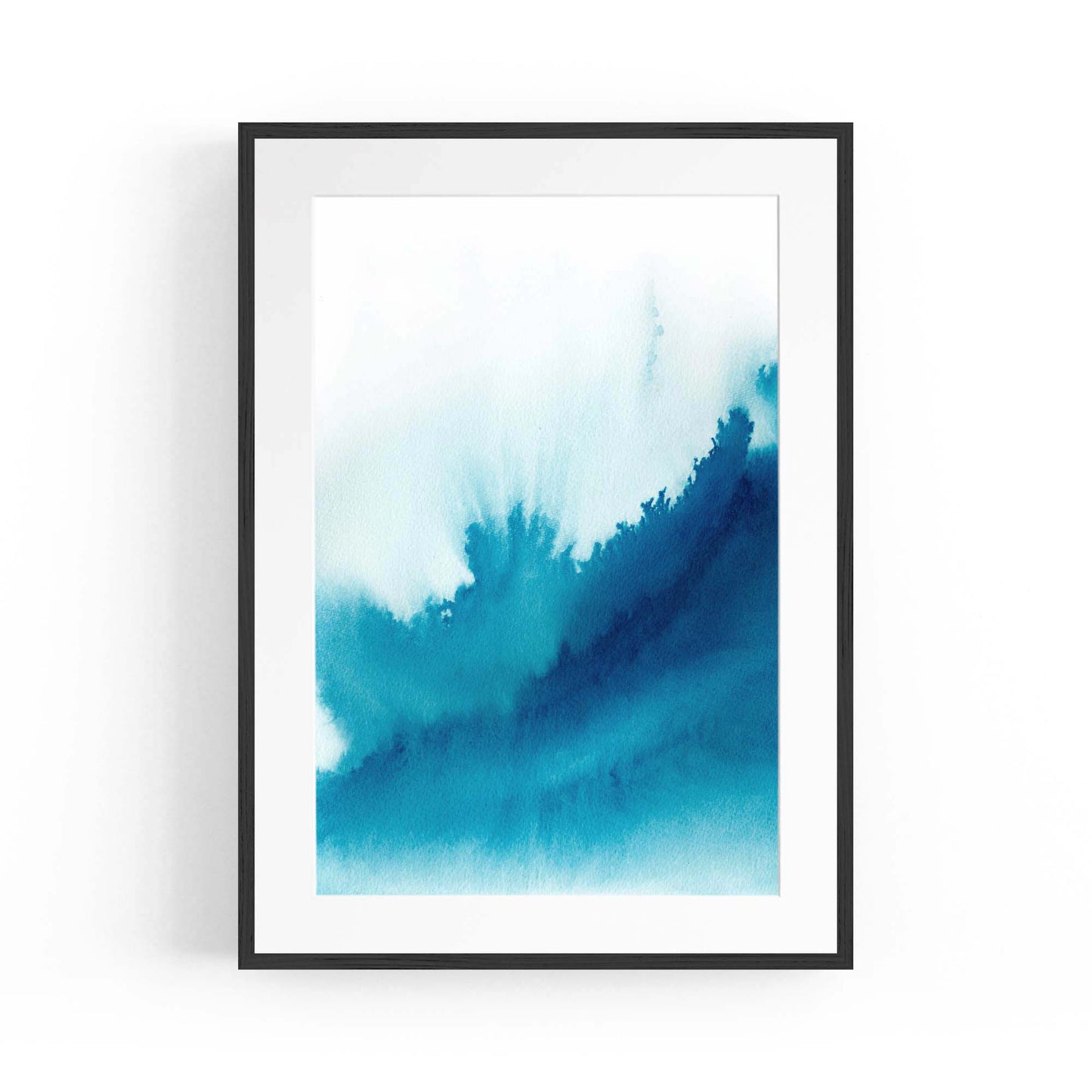 Minimal Blue Painting Abstract Modern Wall Art #15 - The Affordable Art Company