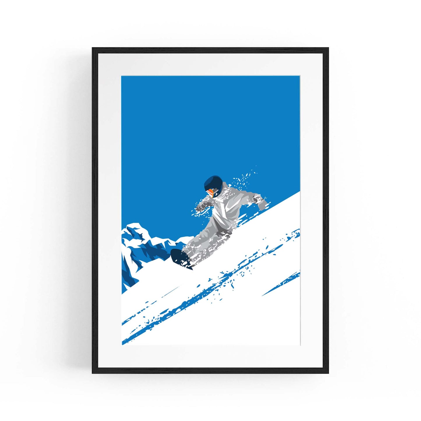 Retro Snowboard Vintage Winter Cabin Wall Art #3 - The Affordable Art Company