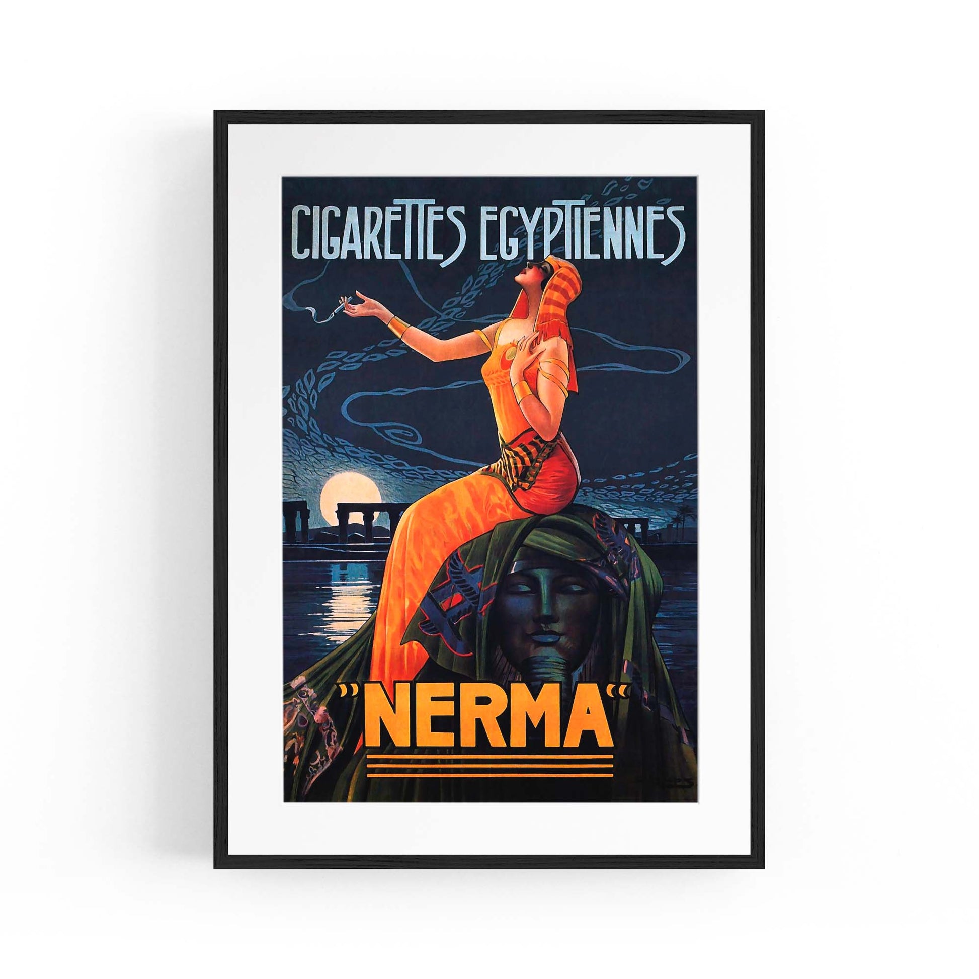 French Cigarette Vintage Advert Wall Art - The Affordable Art Company