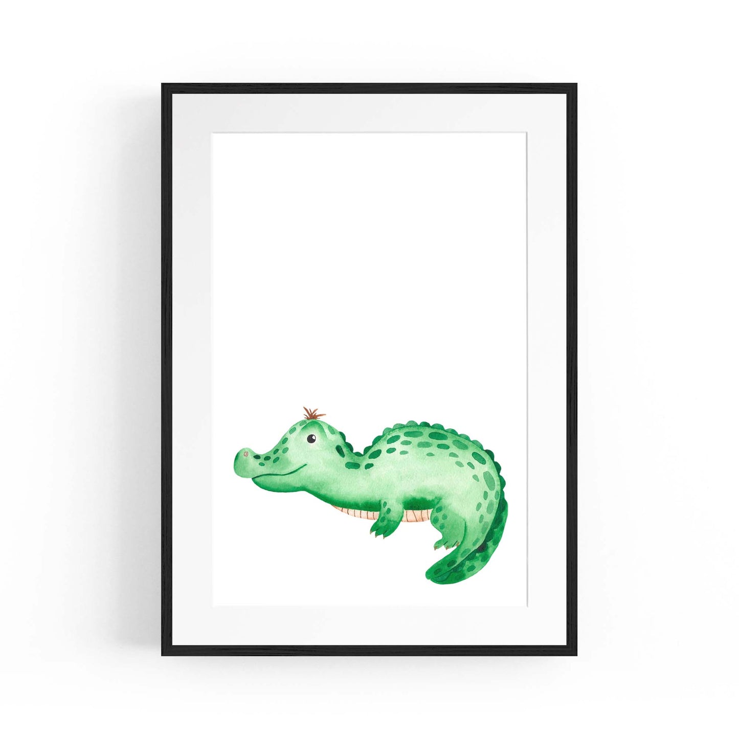 Cute Cartoon Crocodile Boys Bedroom Wall Art - The Affordable Art Company