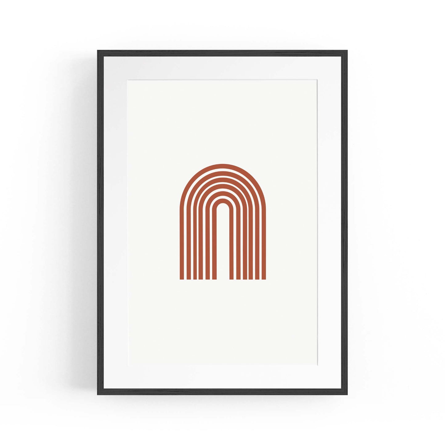 Minimal Pastel Abstract Retro Shapes Wall Art #4 - The Affordable Art Company