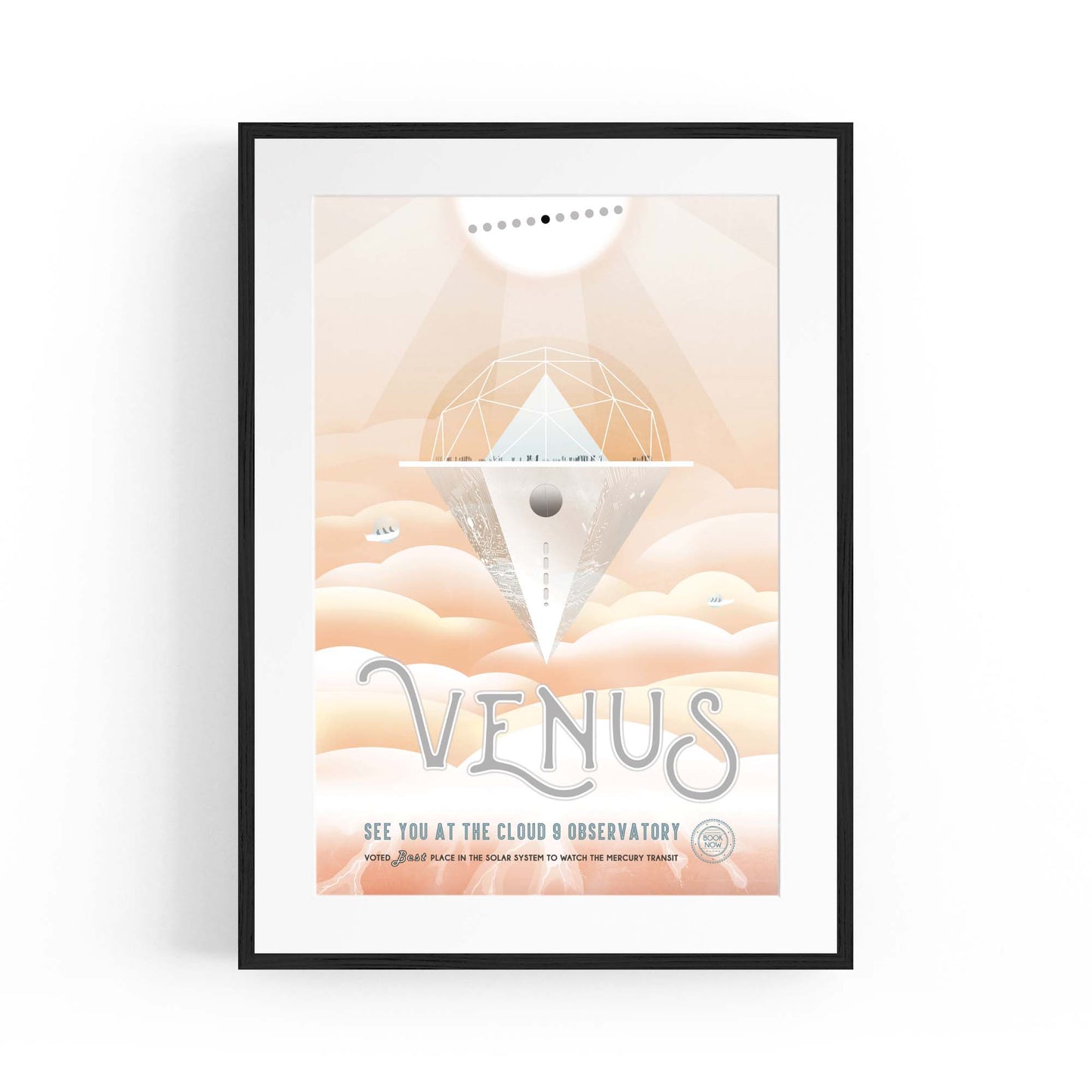 Retro Venus Space NASA Science Planets Wall Art - The Affordable Art Company