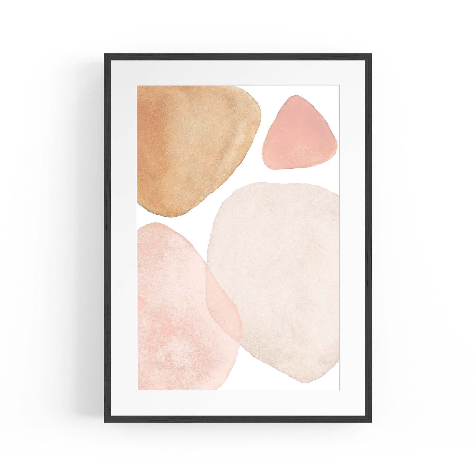 Abstract Modern Watercolour Shapes Painting Wall Art #16 - The Affordable Art Company