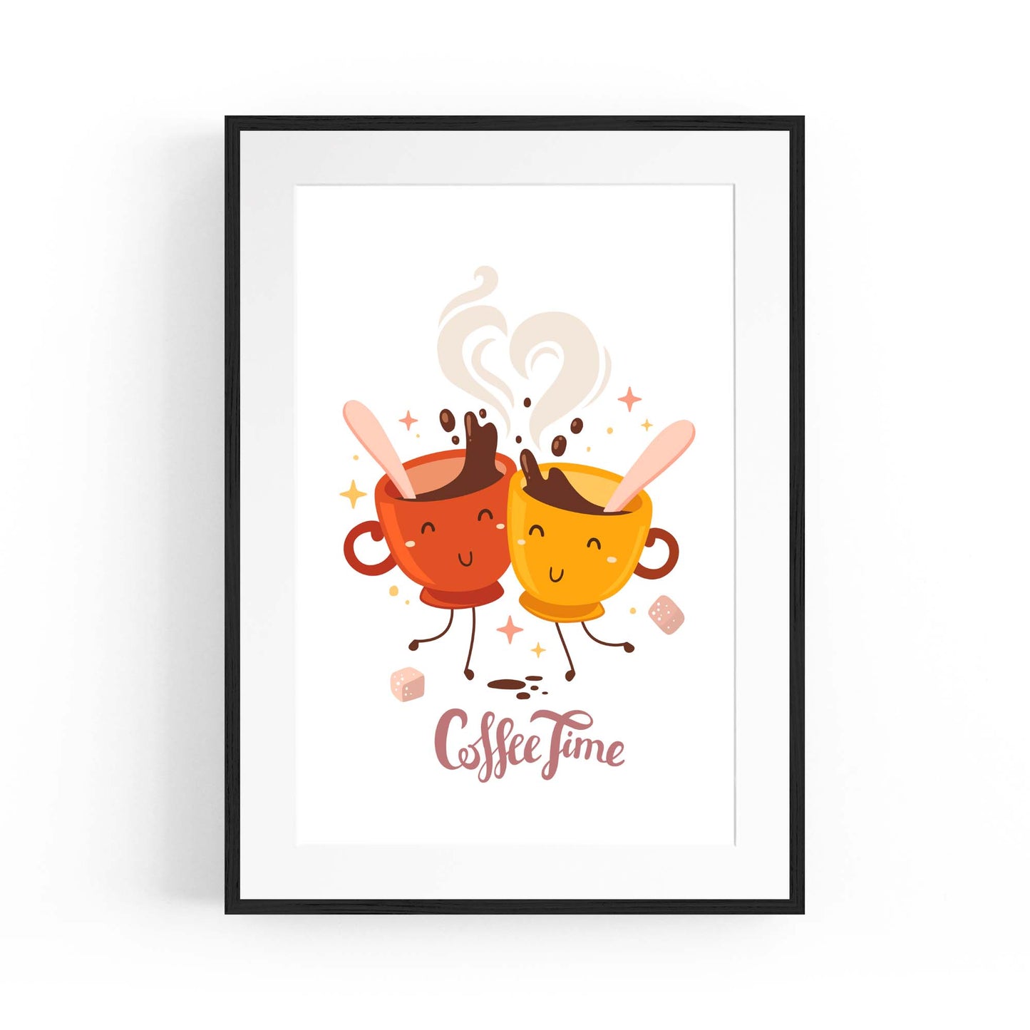 Coffee Quote Kitchen Cafe Style Morning Wall Art #4 - The Affordable Art Company