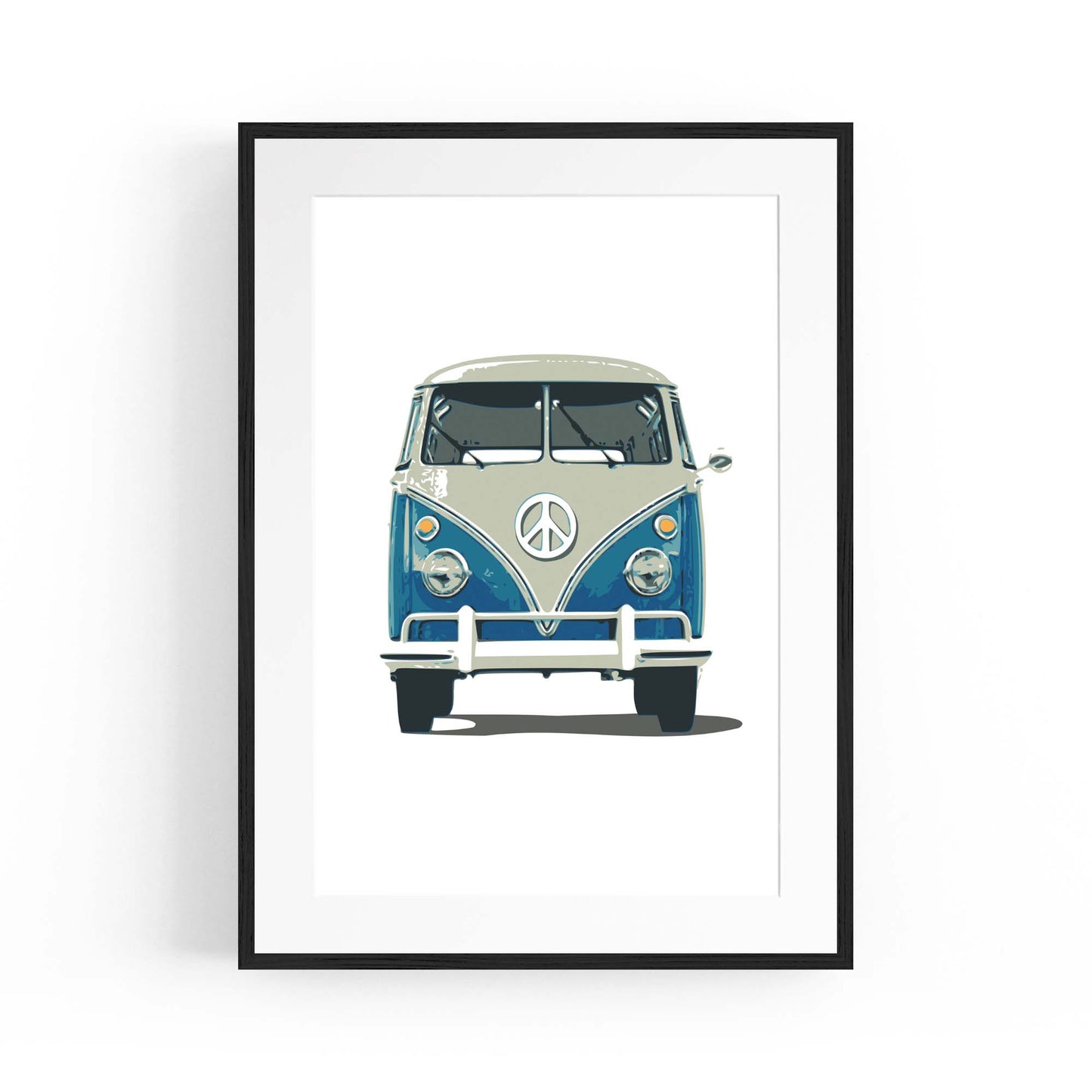 Retro Camper Van Travel Boho Hippy Wall Art #2 - The Affordable Art Company