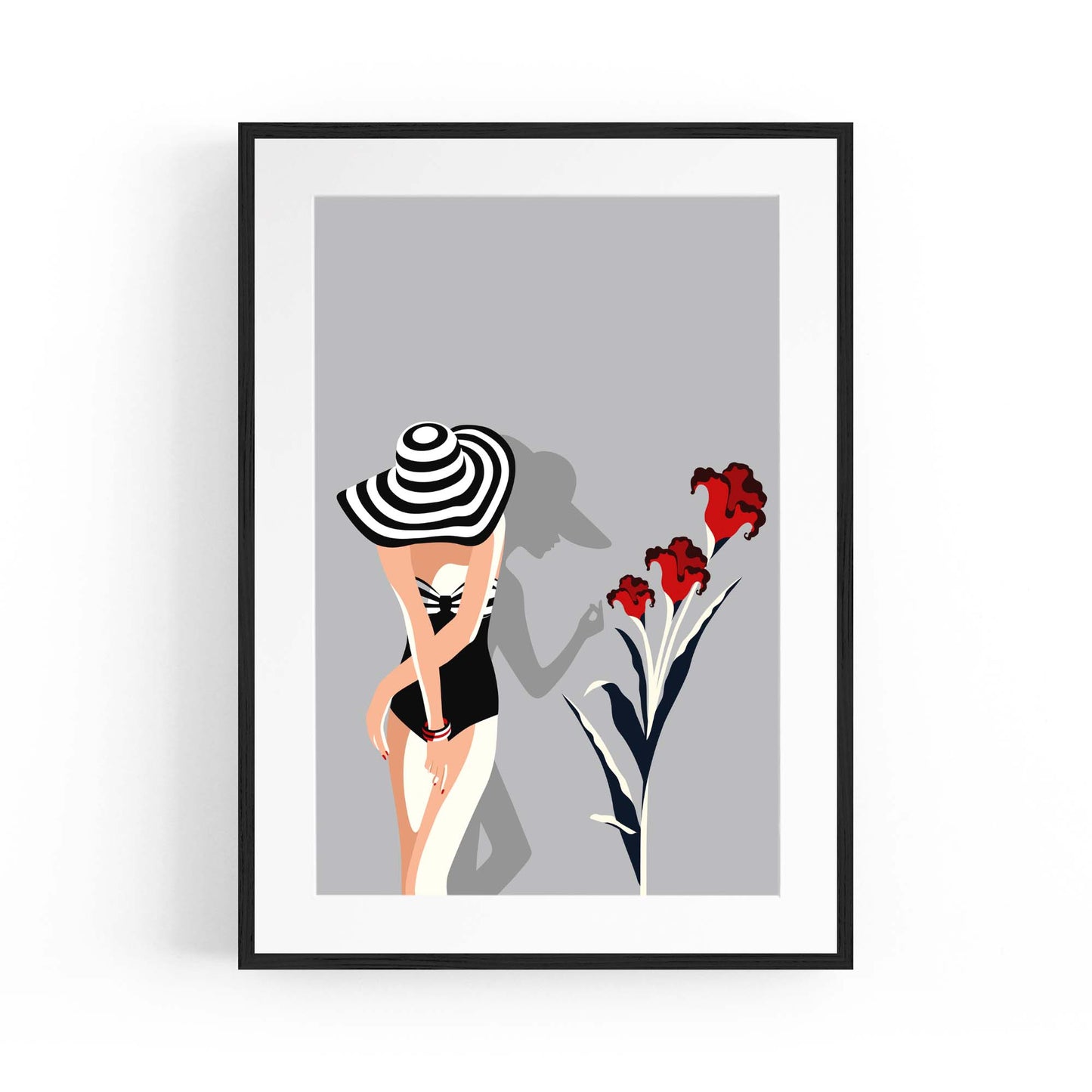 Retro Black and White Fashion Bedroom Wall Art - The Affordable Art Company
