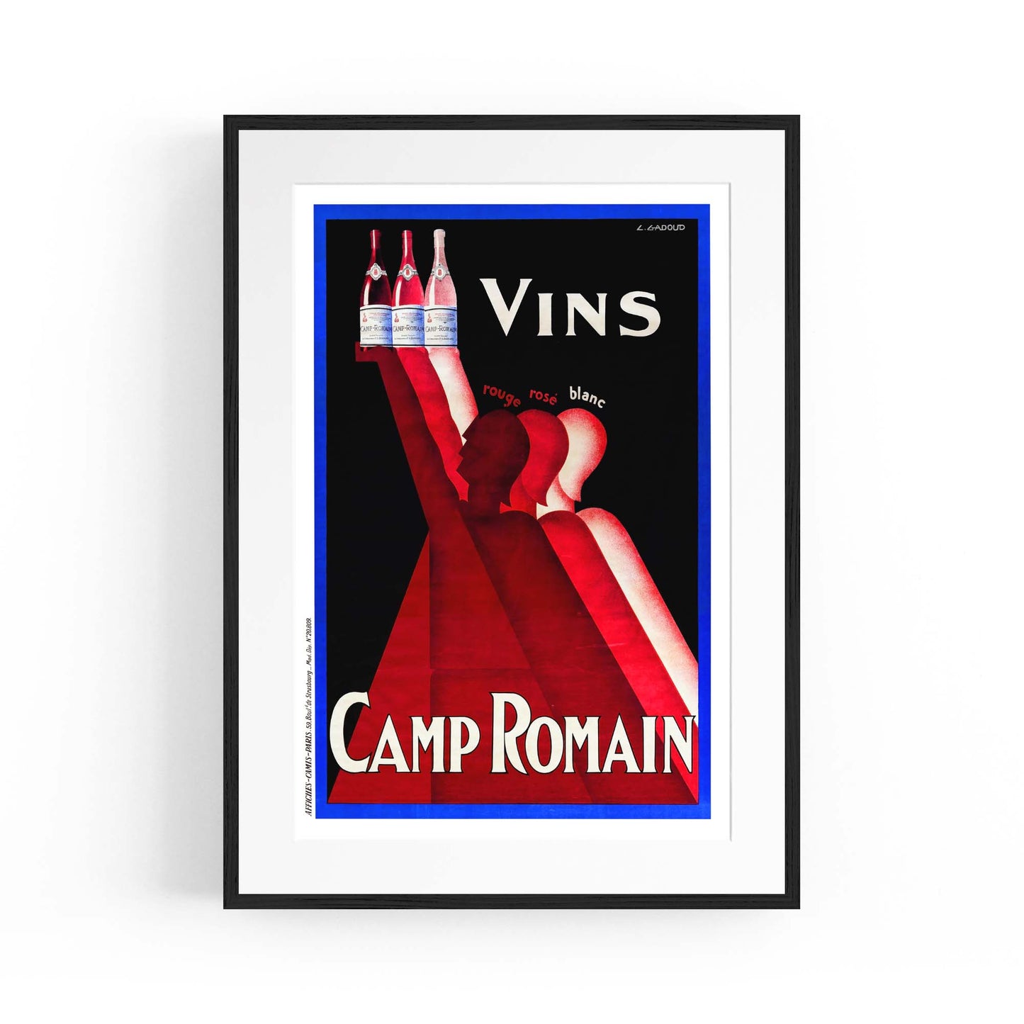 Camp Romain Vintage Drinks Advert Wall Art - The Affordable Art Company