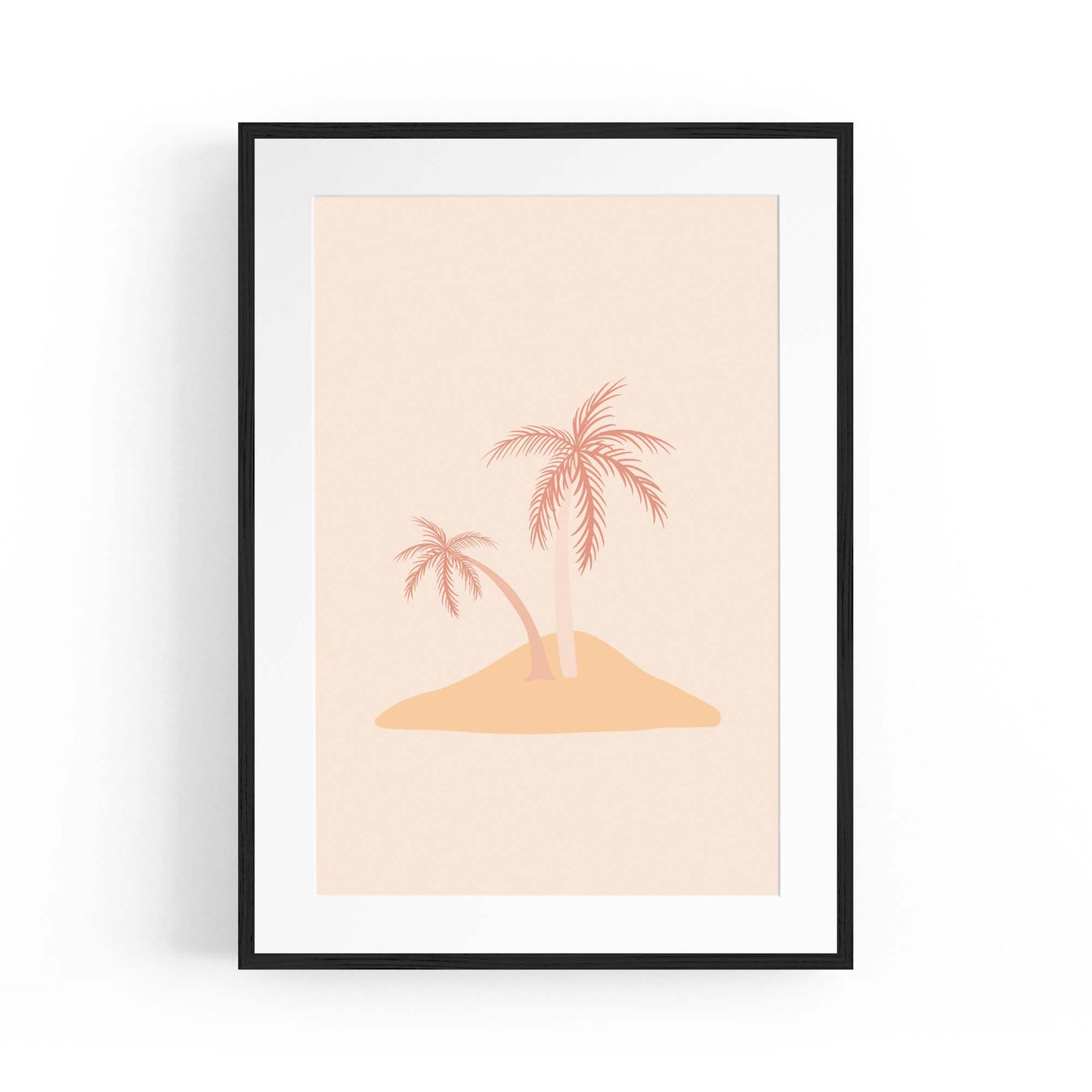 Minimal Island Cute Drawing Abstract Wall Art - The Affordable Art Company