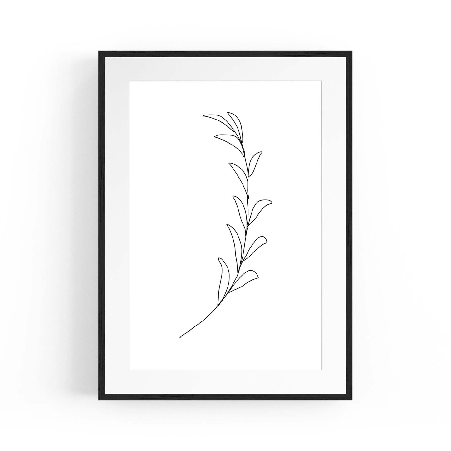 Minimal Floral Drawing Flower Abstract Wall Art #45 - The Affordable Art Company