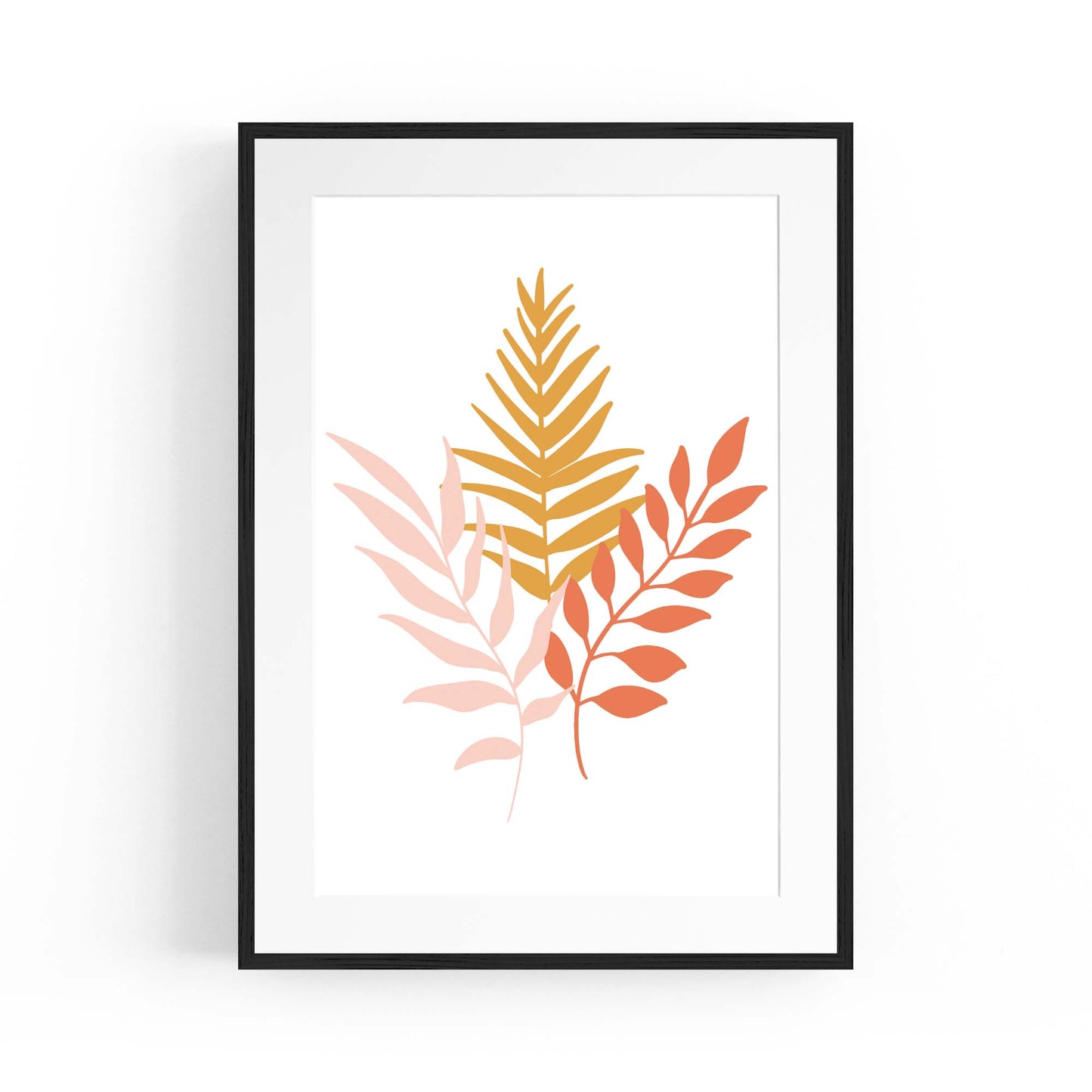 Abstract House Plant Minimal Living Room Wall Art #4 - The Affordable Art Company