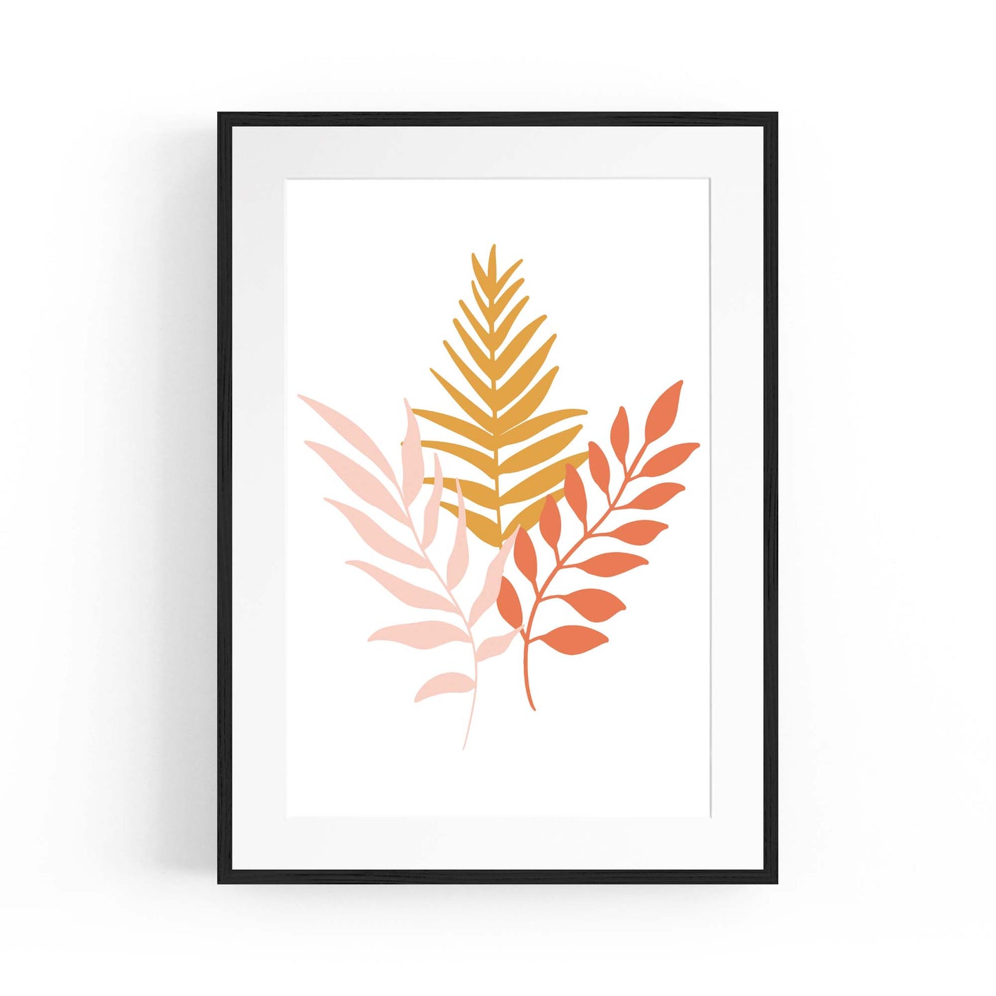 Abstract House Plant Minimal Living Room Wall Art #4 - The Affordable Art Company