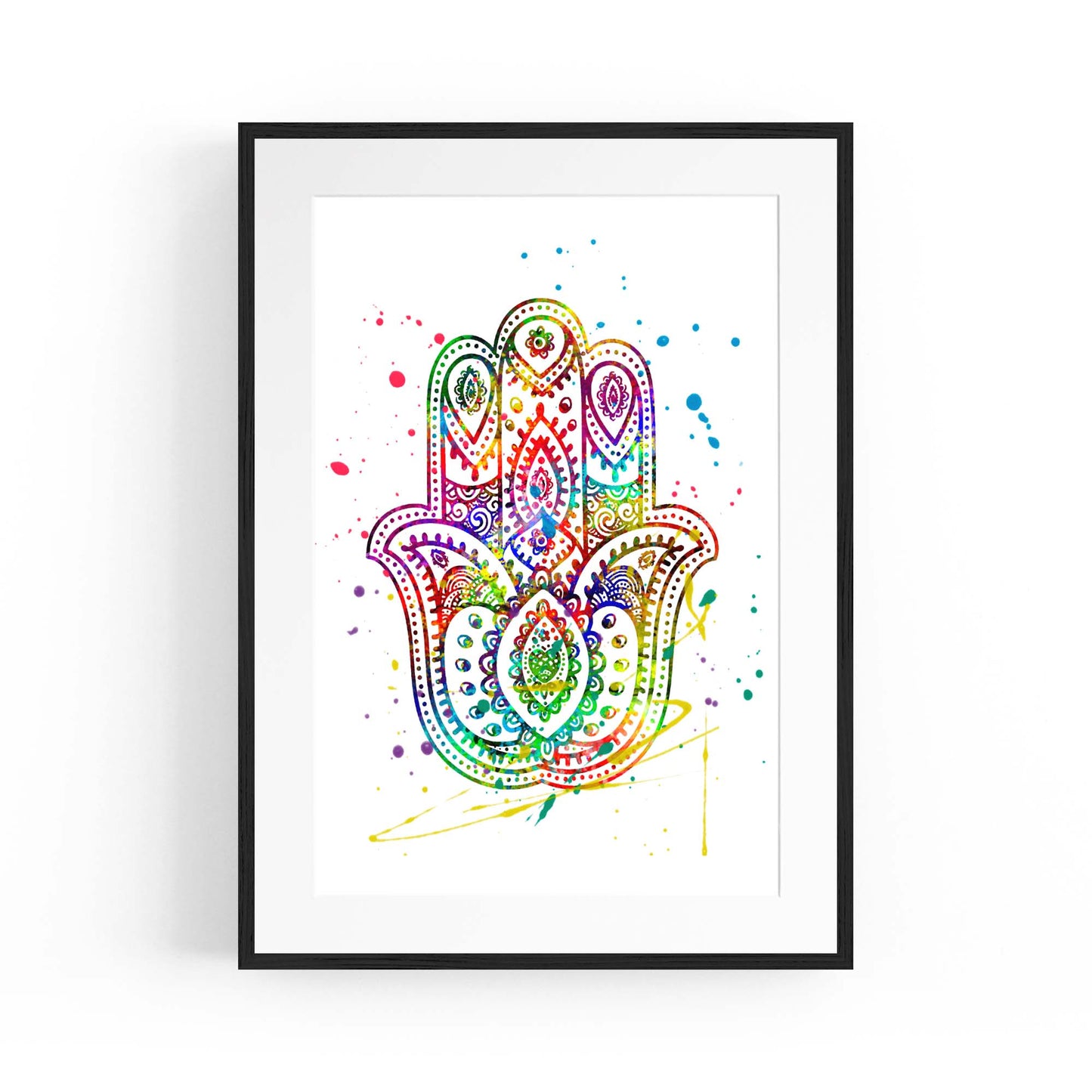 Yoga Studio Mandala Calming Yoga Buddhist Wall Art #1 - The Affordable Art Company