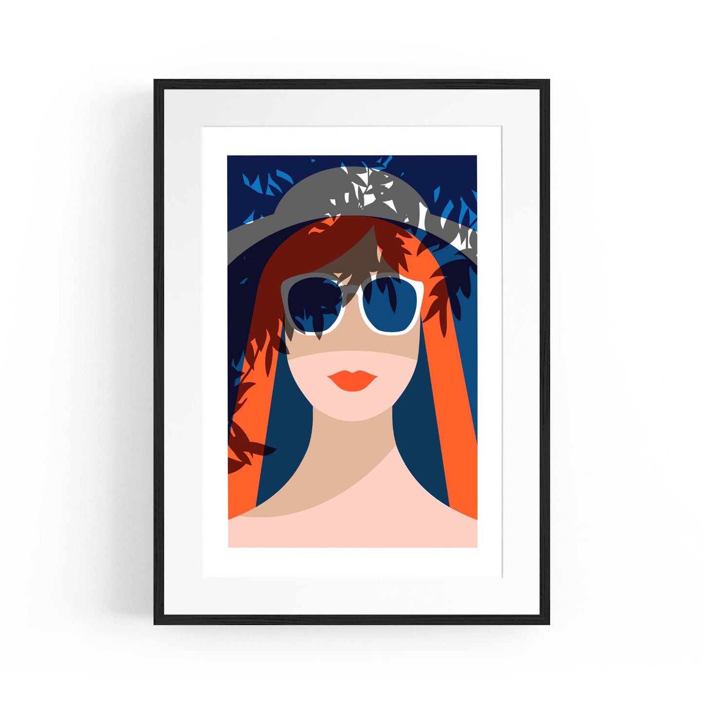 Retro Summer Beach Coastal Fashion Wall Art #1 - The Affordable Art Company
