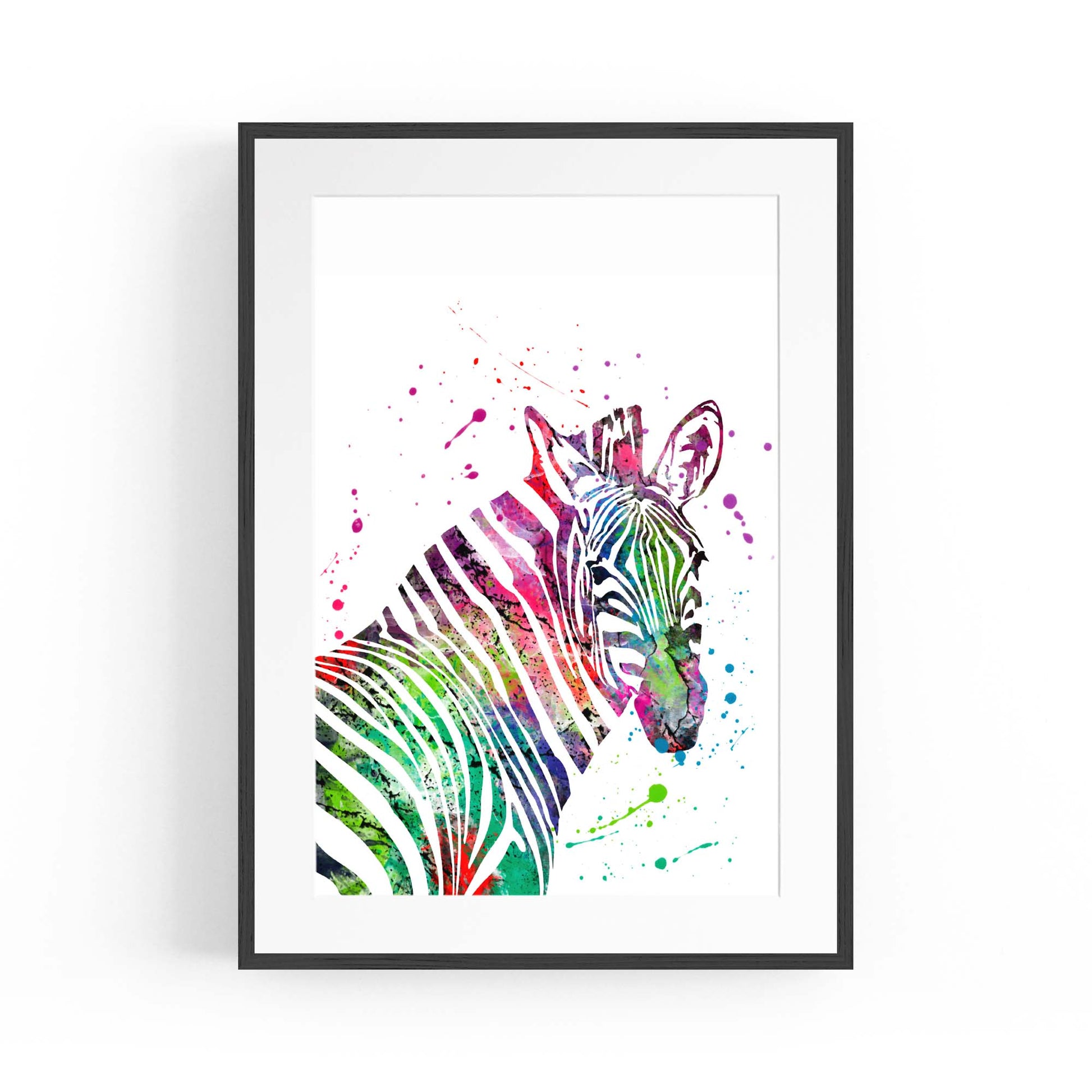 Zebra Painting Nursery Safari Animal Wall Art #1 - The Affordable Art Company