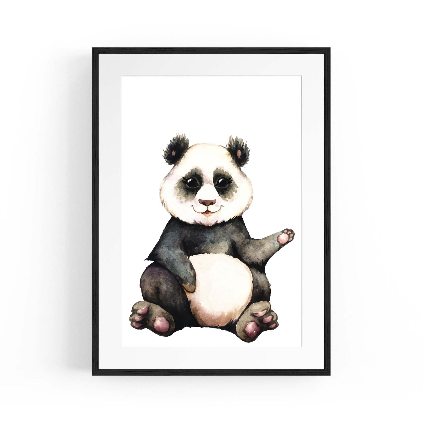 Cartoon Panda Cute Nursery Baby Animal Art - The Affordable Art Company