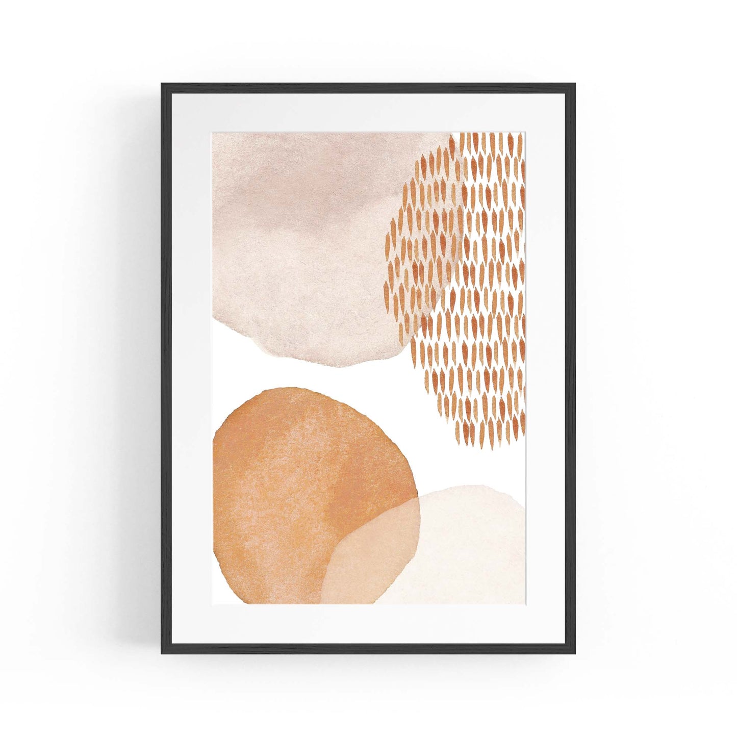 Abstract Modern Watercolour Shapes Painting Wall Art #15 - The Affordable Art Company