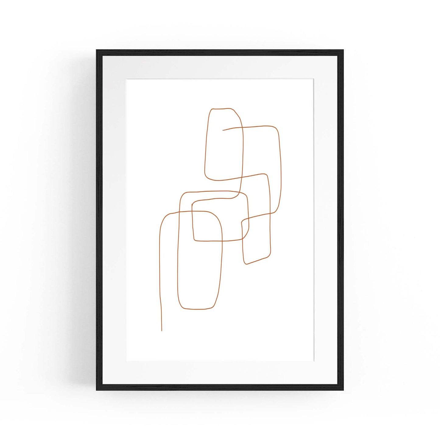 Minimal Lines Abstract Wall Art #1 - The Affordable Art Company