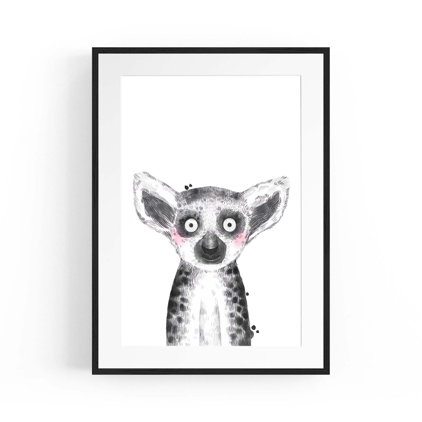 Cute Blushing Baby Possum Nursery Animal Wall Art - The Affordable Art Company