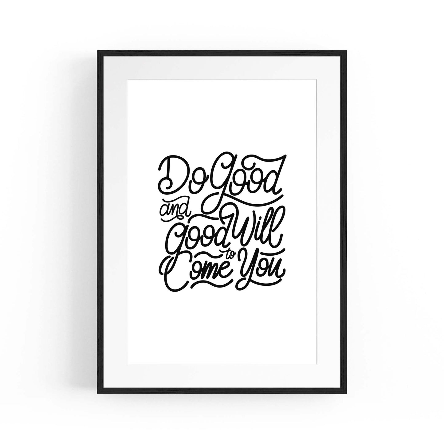 "Do Good" Inspirational Quote Artwork Wall Art - The Affordable Art Company
