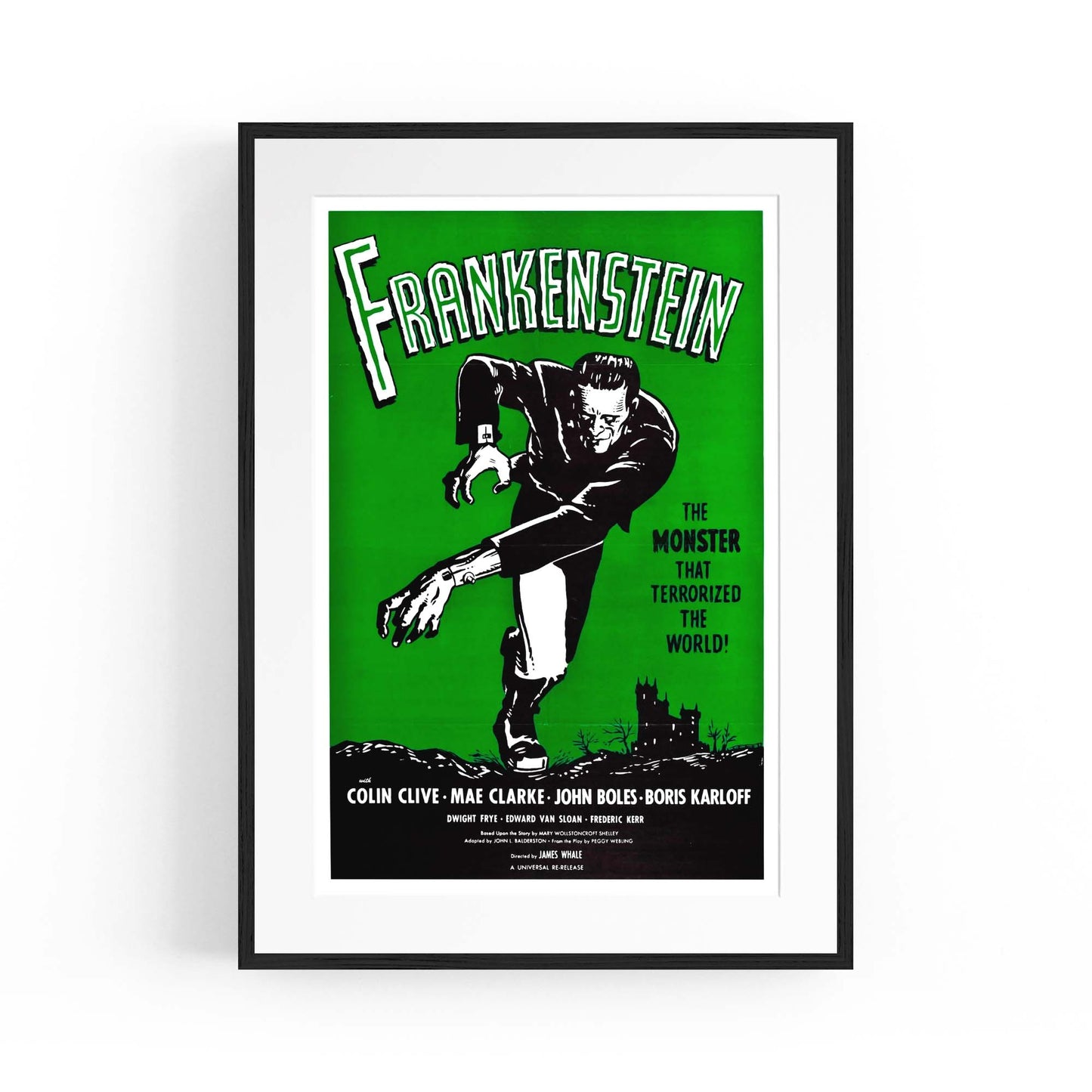 Frankenstein Movie Advert Hollywood Film Wall Art - The Affordable Art Company