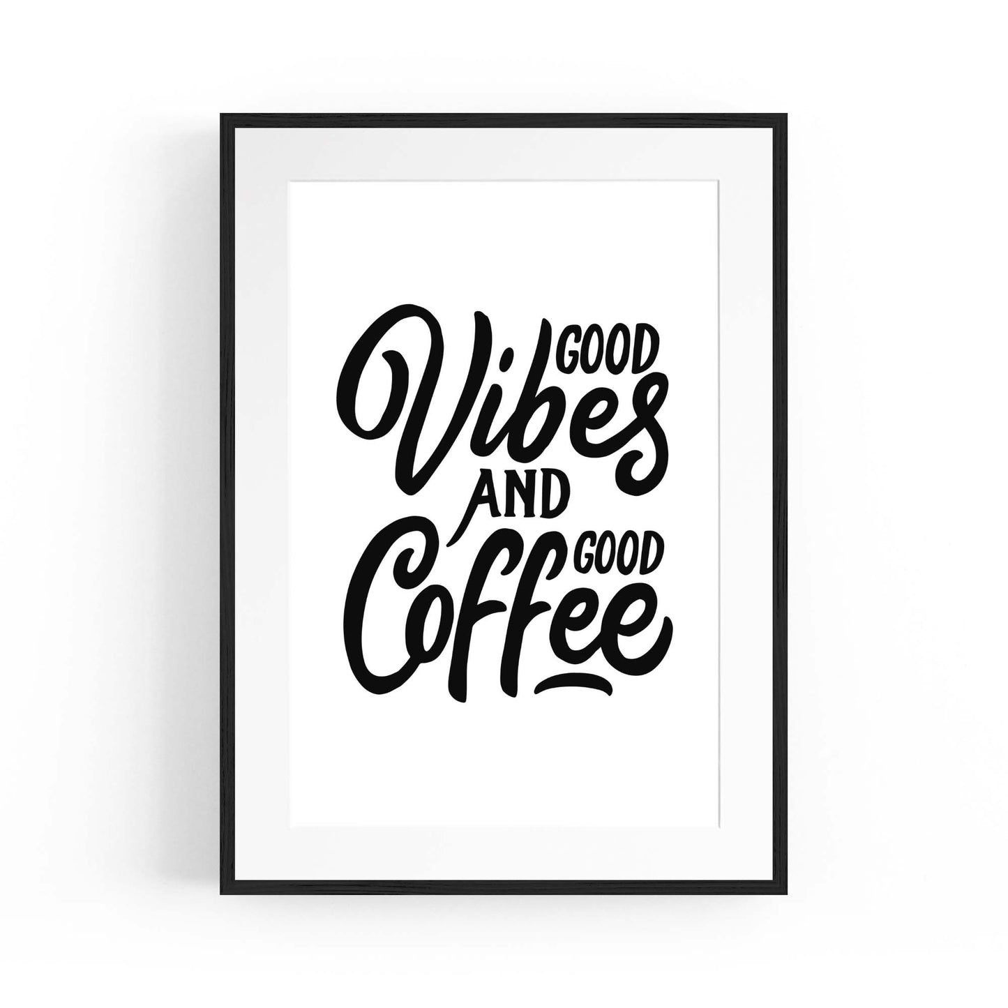 Coffee Quote Minimal Kitchen Cafe Style Wall Art #10 - The Affordable Art Company